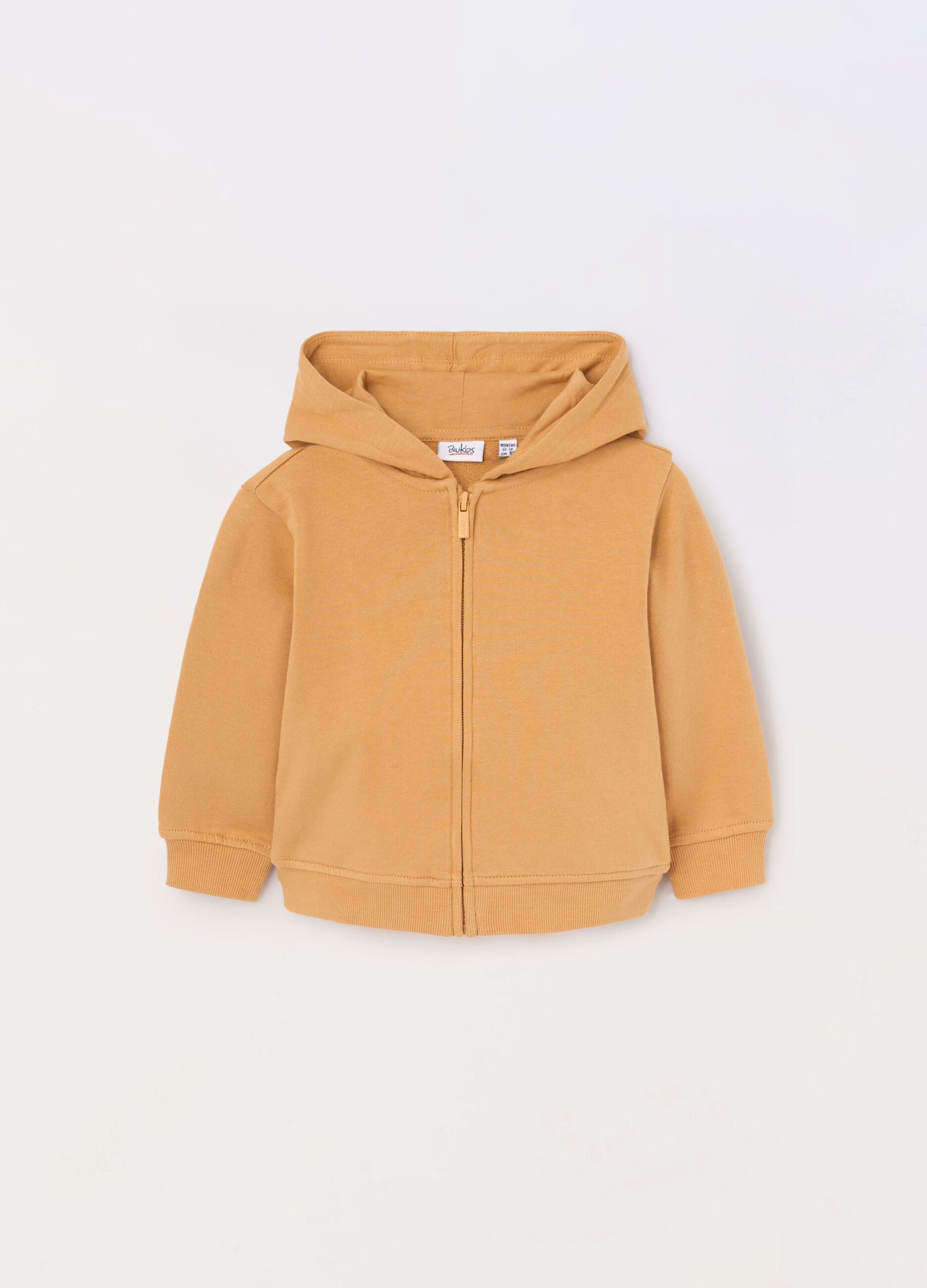 Felpa in french terry di puro cotone neonato
