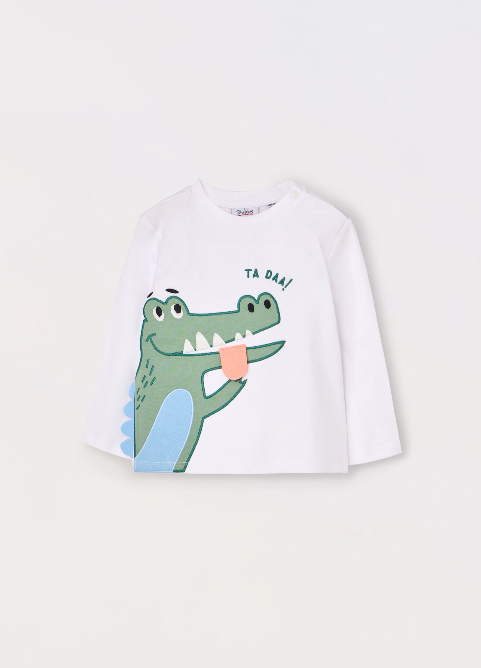 T-shirt in jersey di puro cotone neonato
