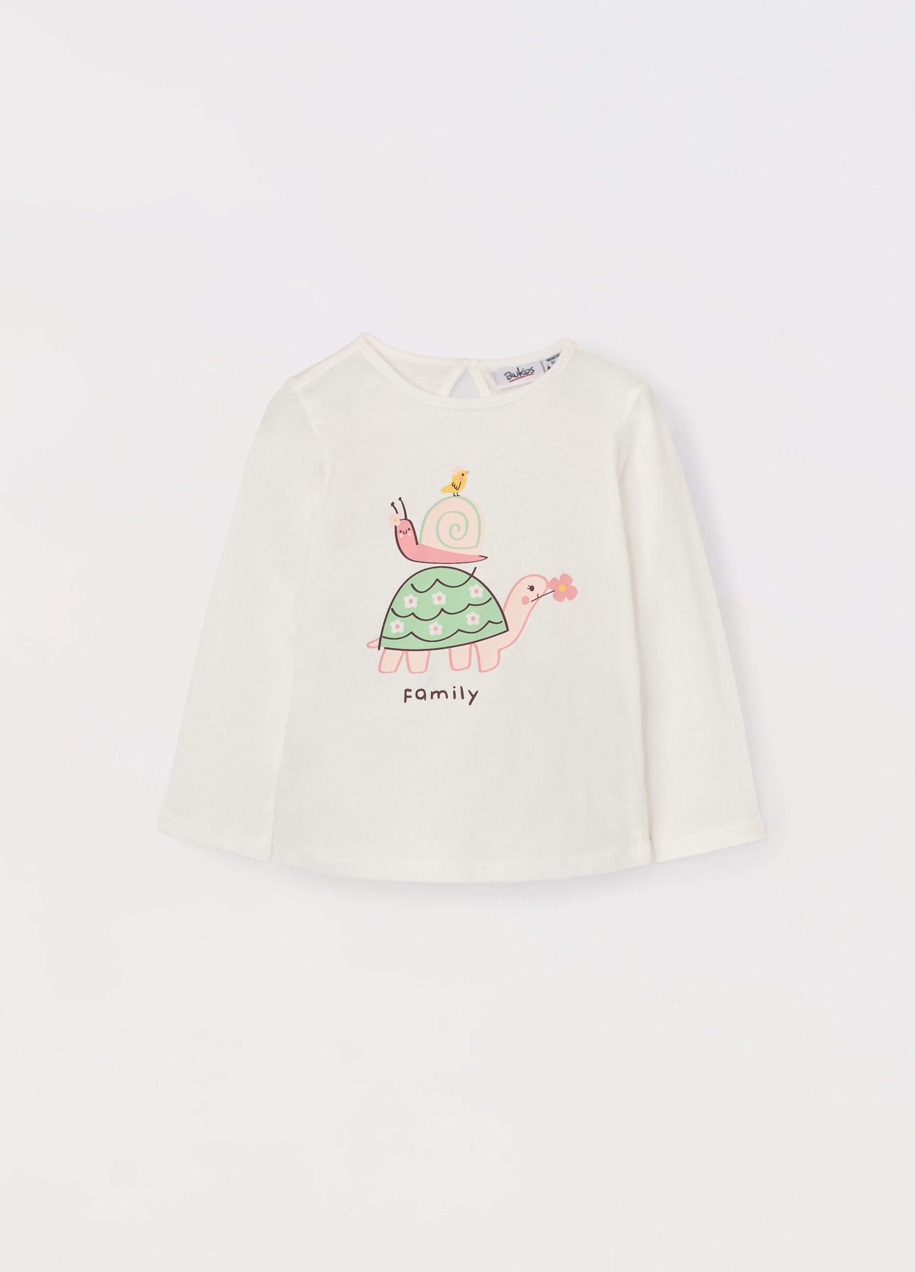 T-shirt in jersey di puro cotone neonata