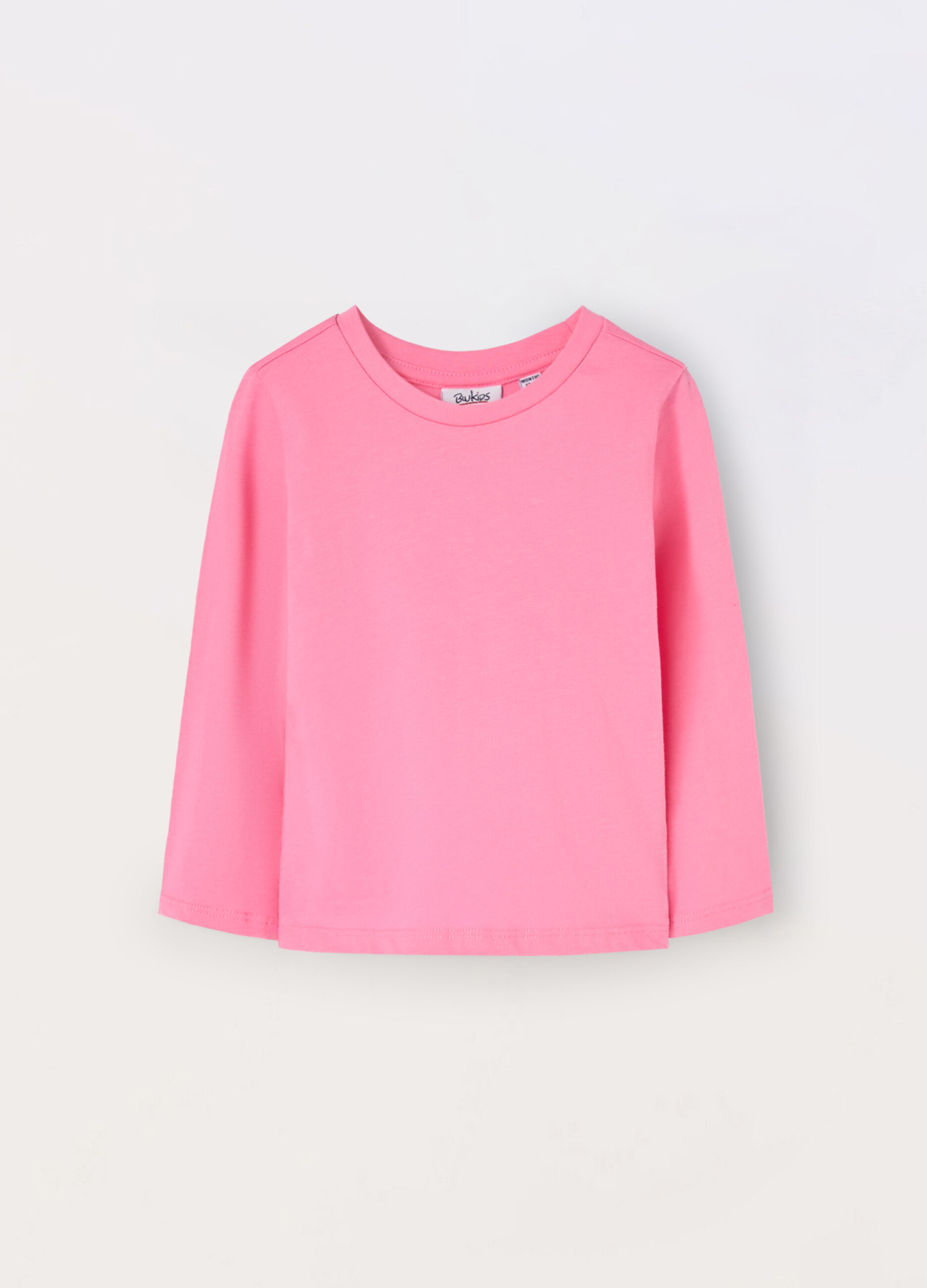 T-shirt a maniche lunghe in puro cotone neonata