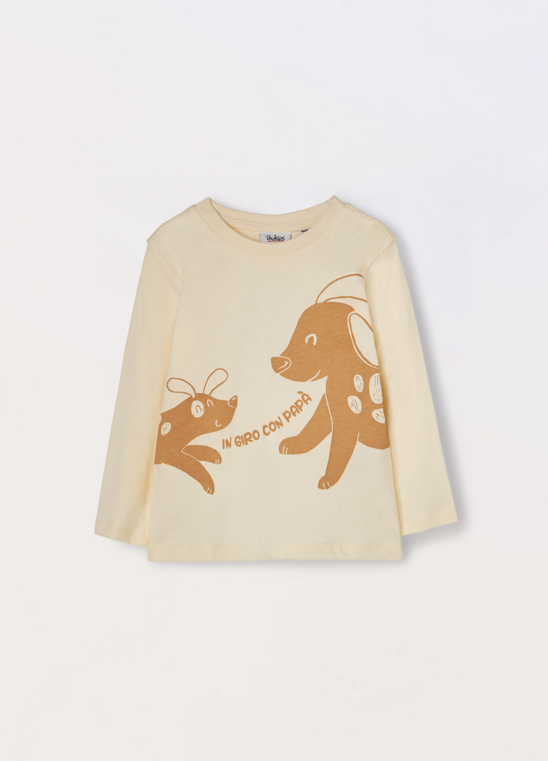 T-shirt in jersey di puro cotone neonato