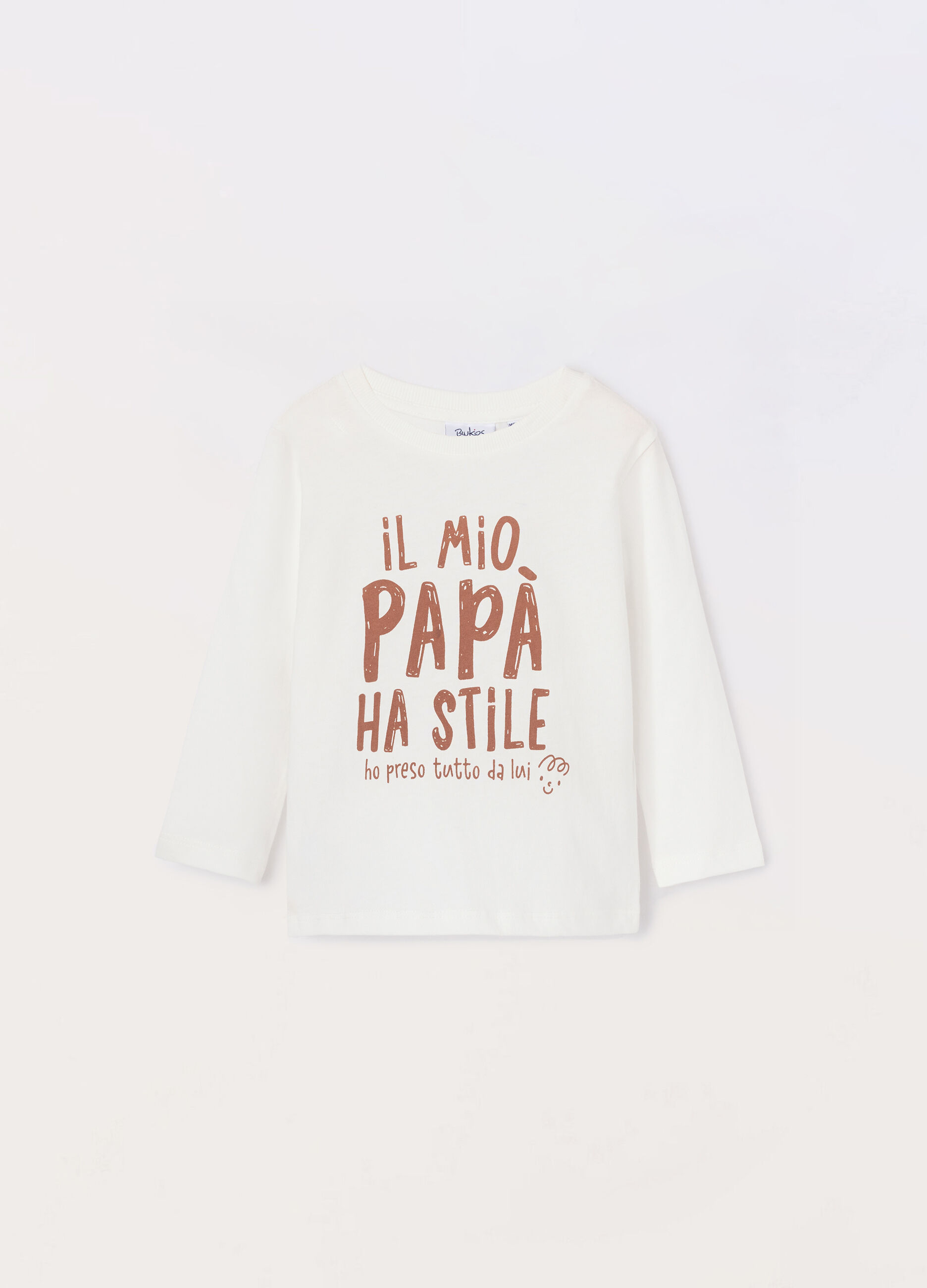 T-shirt in jersey di puro cotone neonato