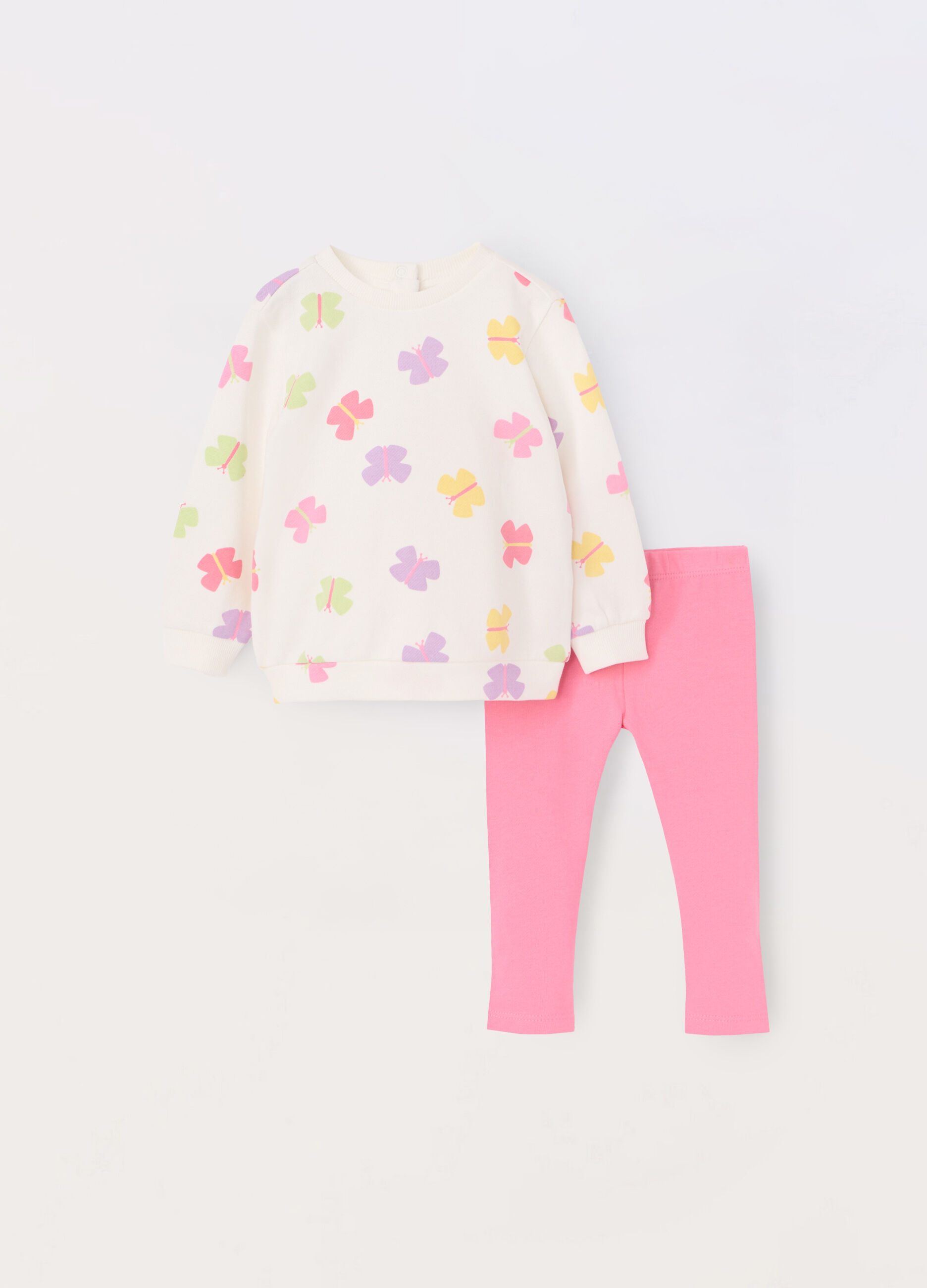 Jogging set in cotone stretch neonata