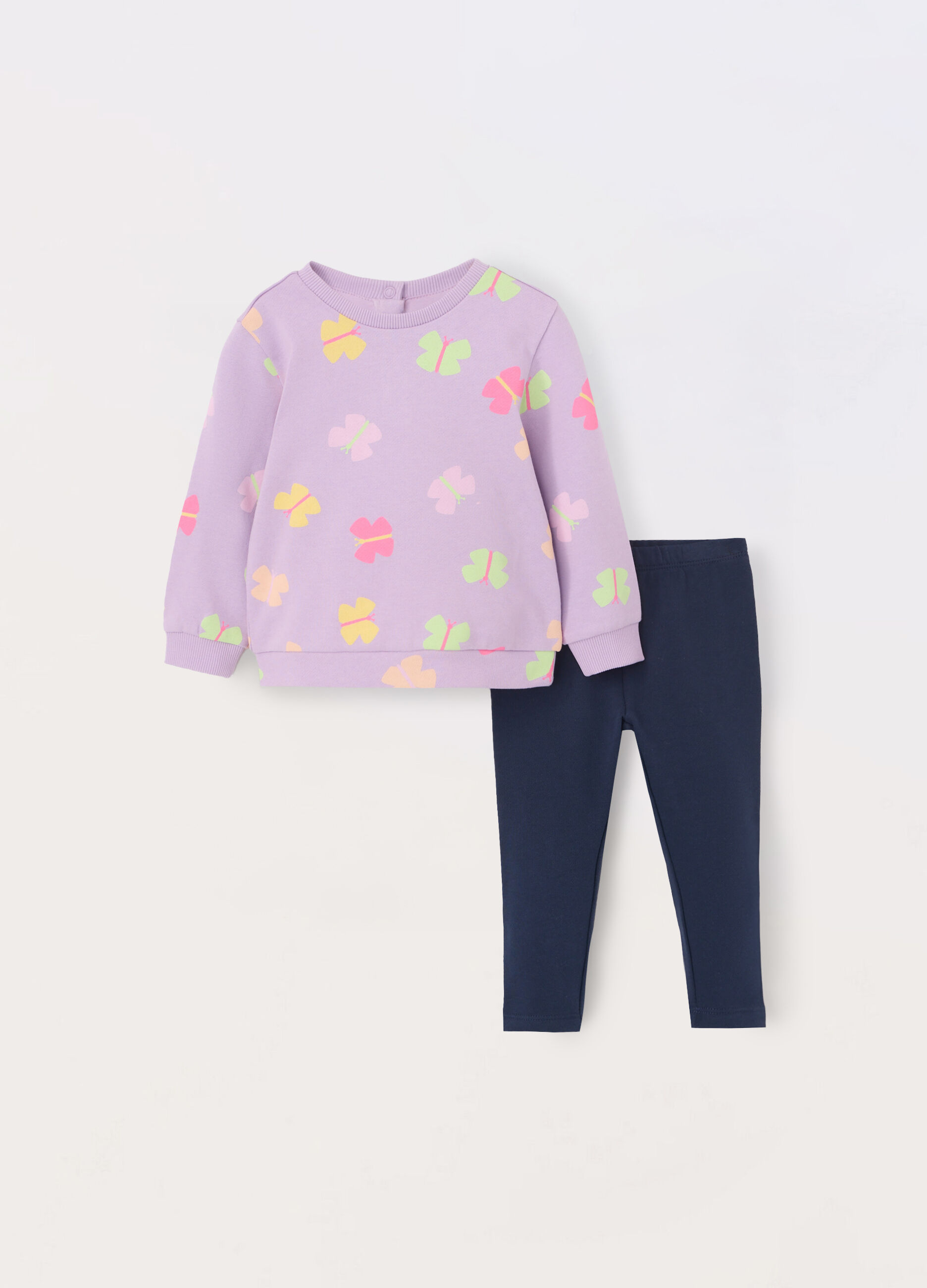 Jogging set in cotone stretch neonata