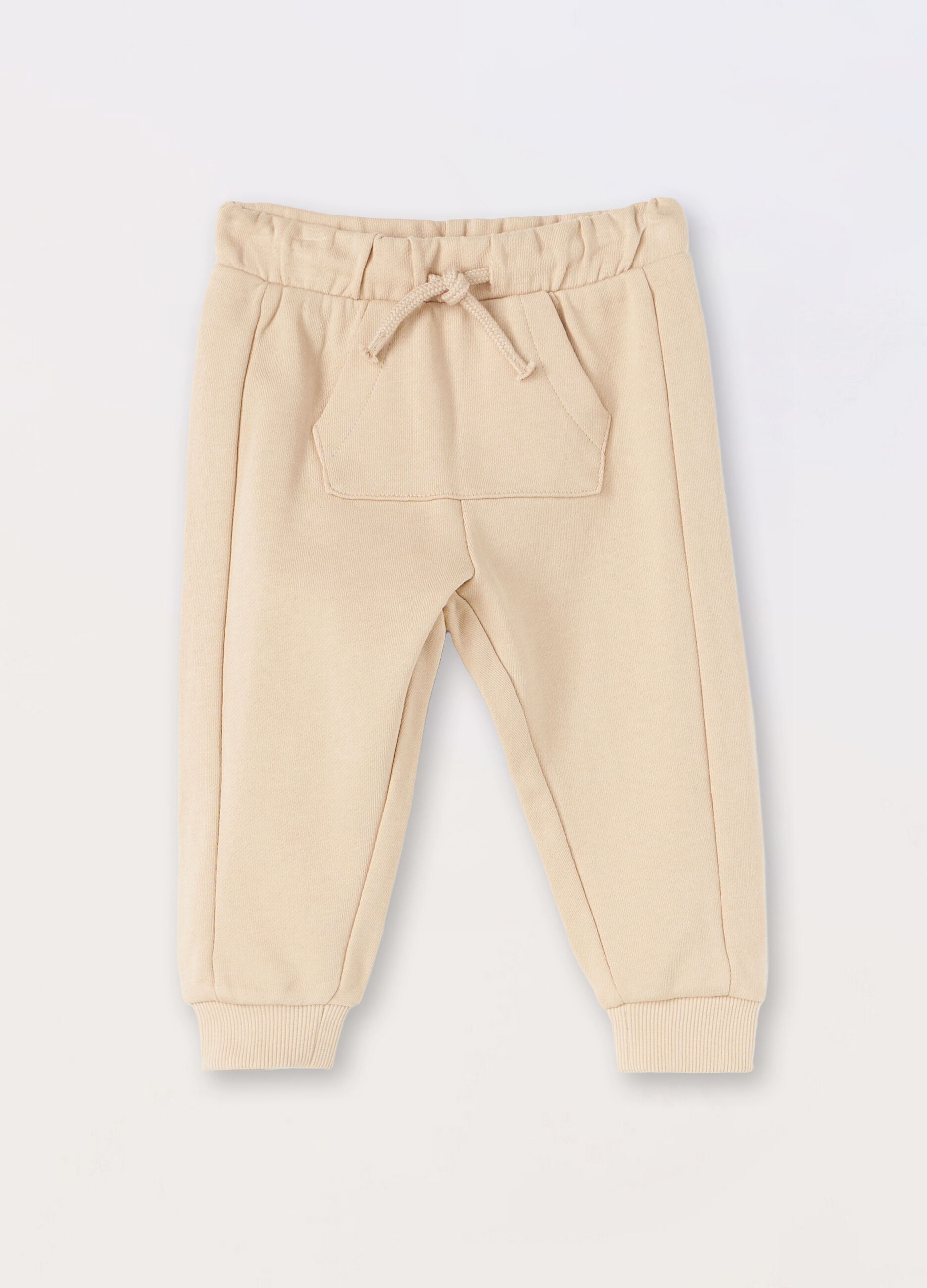 Jogger in french terry di puro cotone neonato