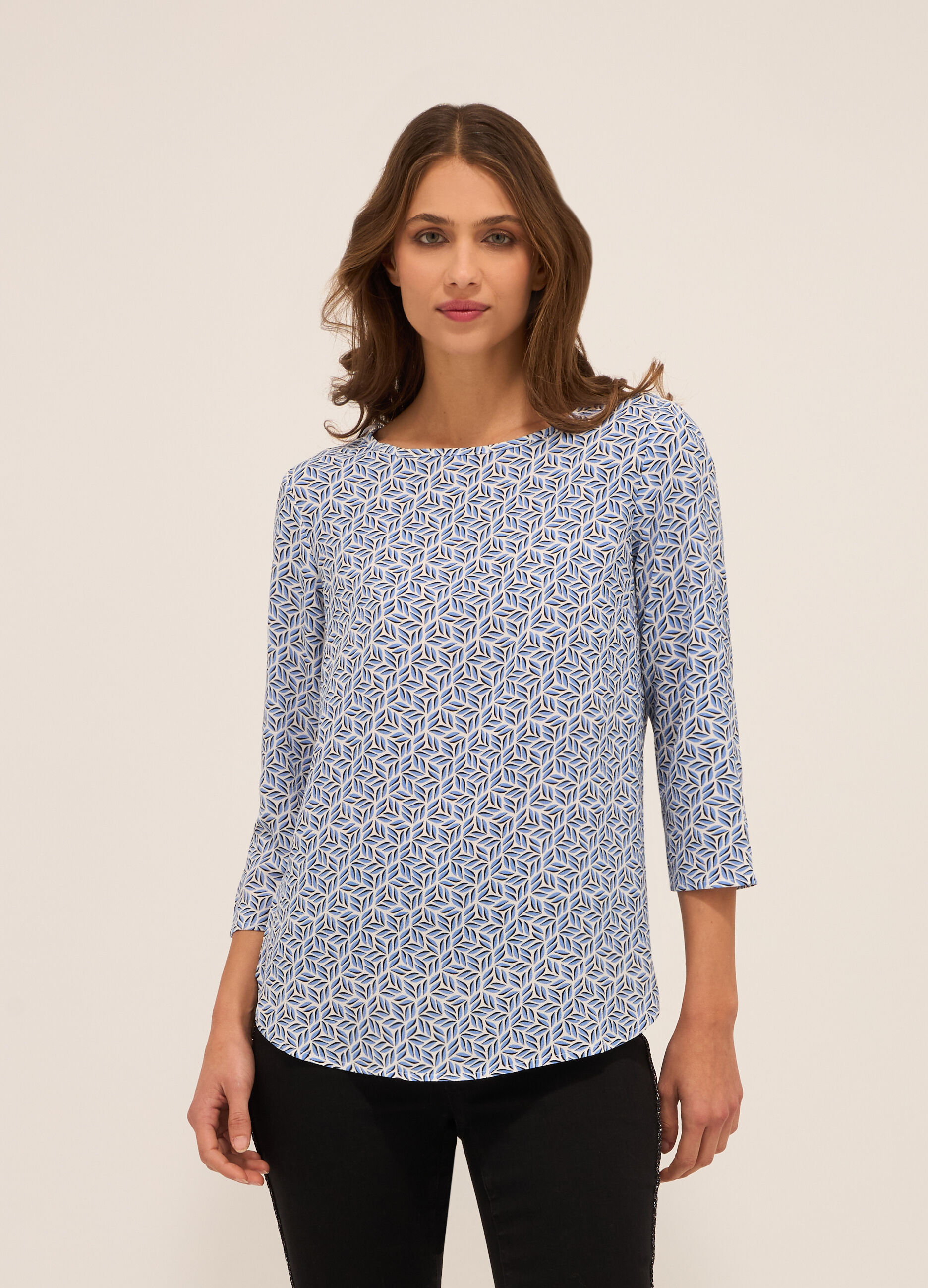 Blusa con stampa donna
