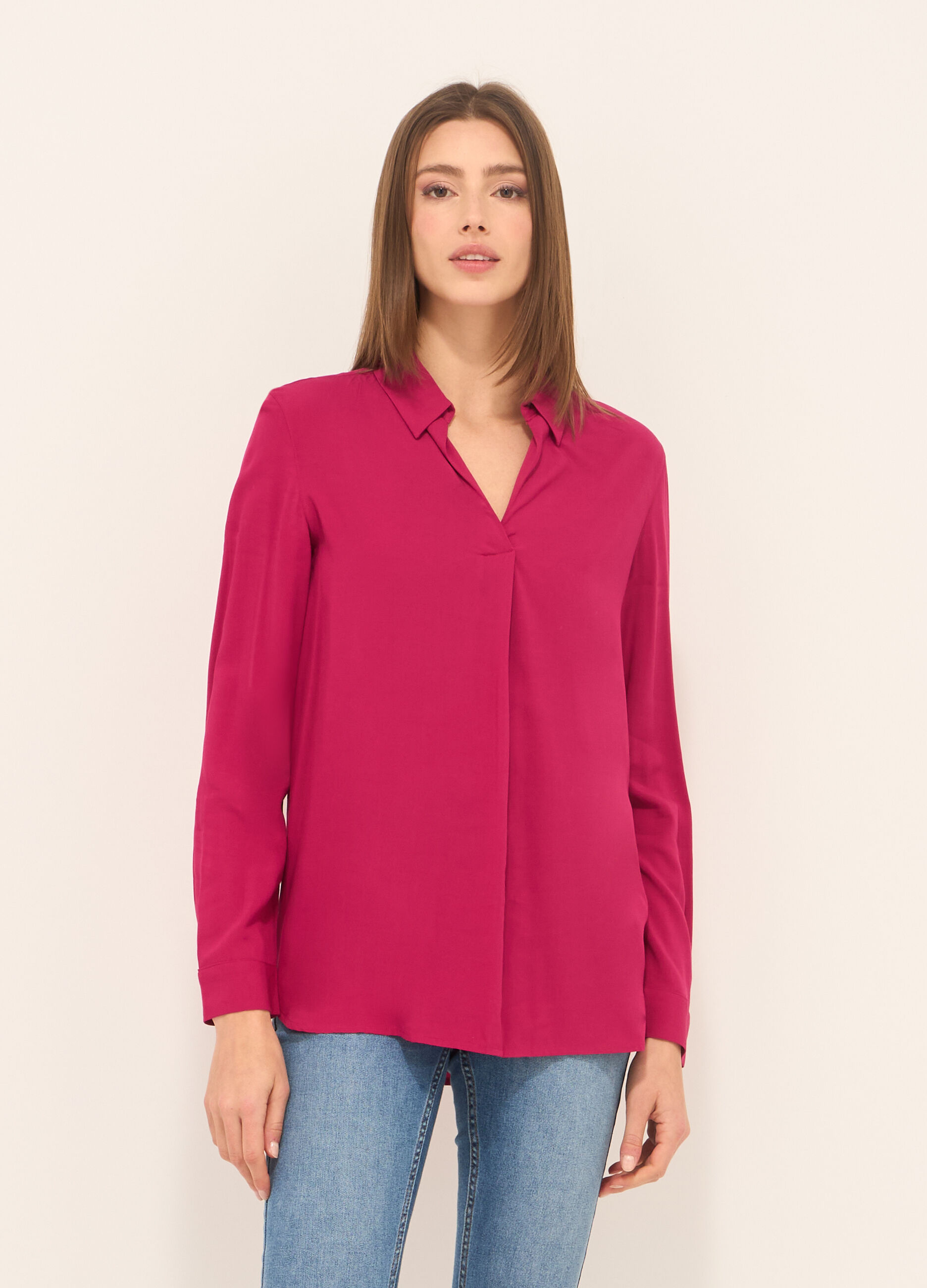 Blusa in pura viscosa donna