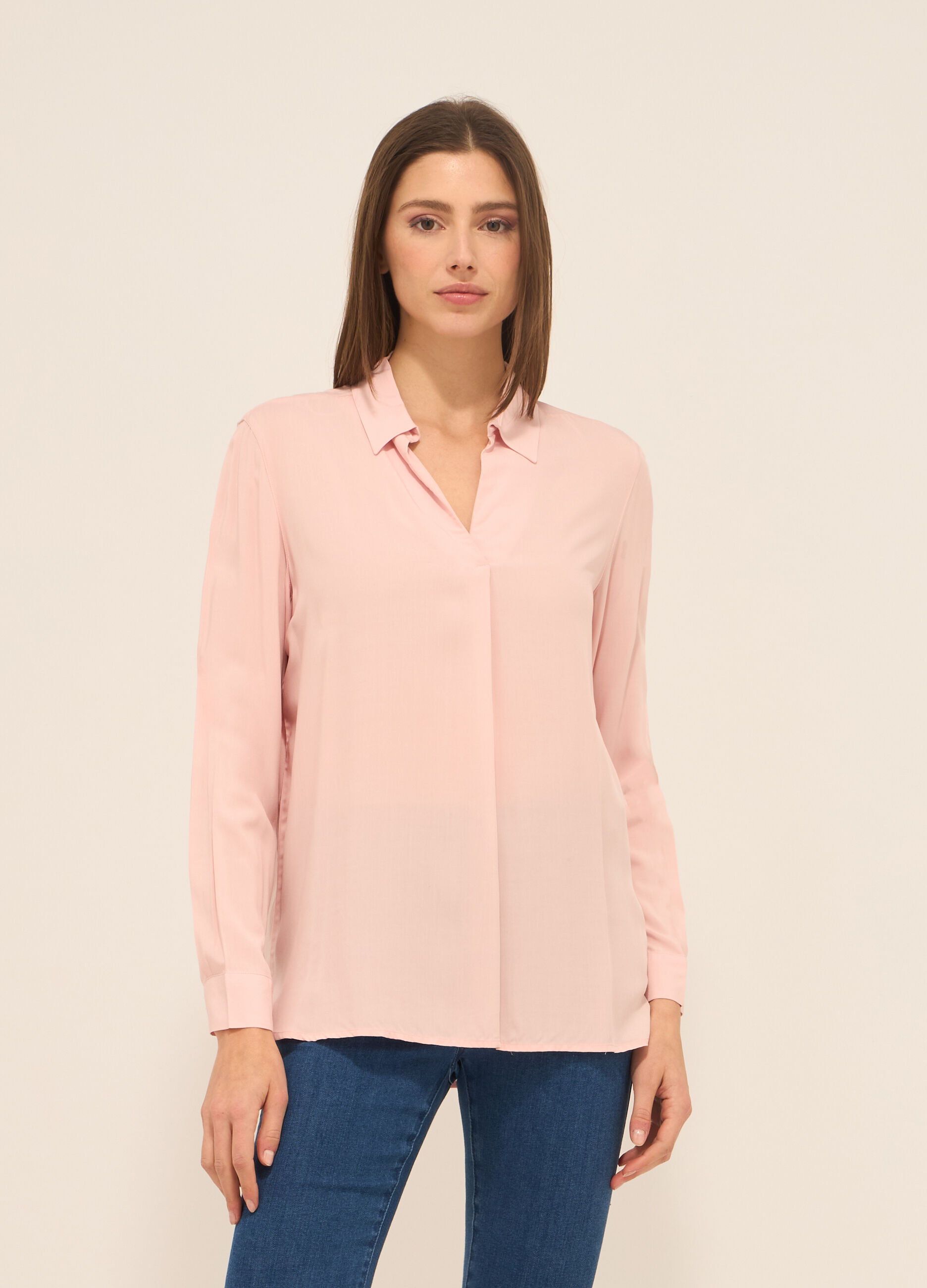 Blusa in pura viscosa donna