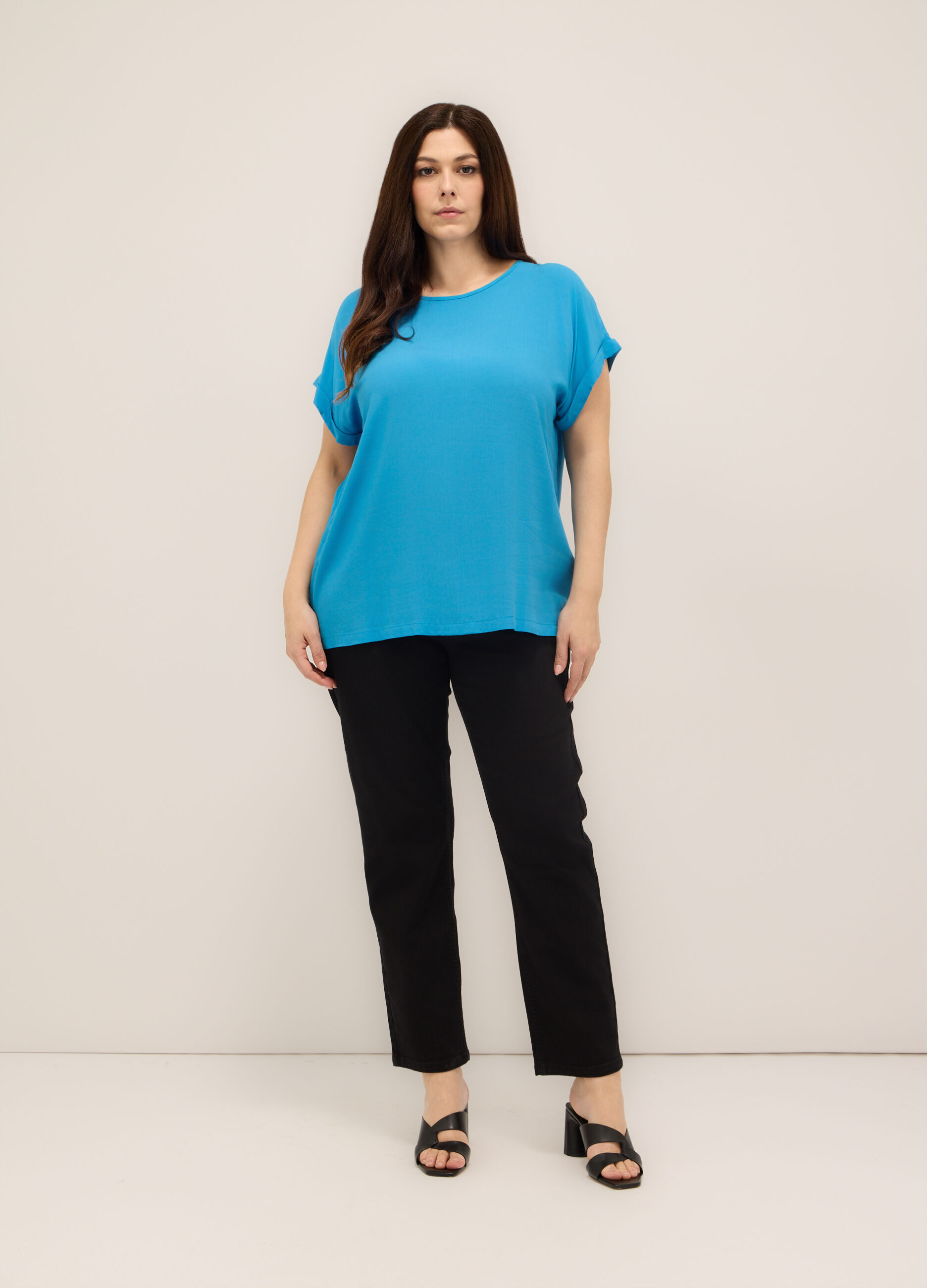 Jeggings in stretch denim donna curvy