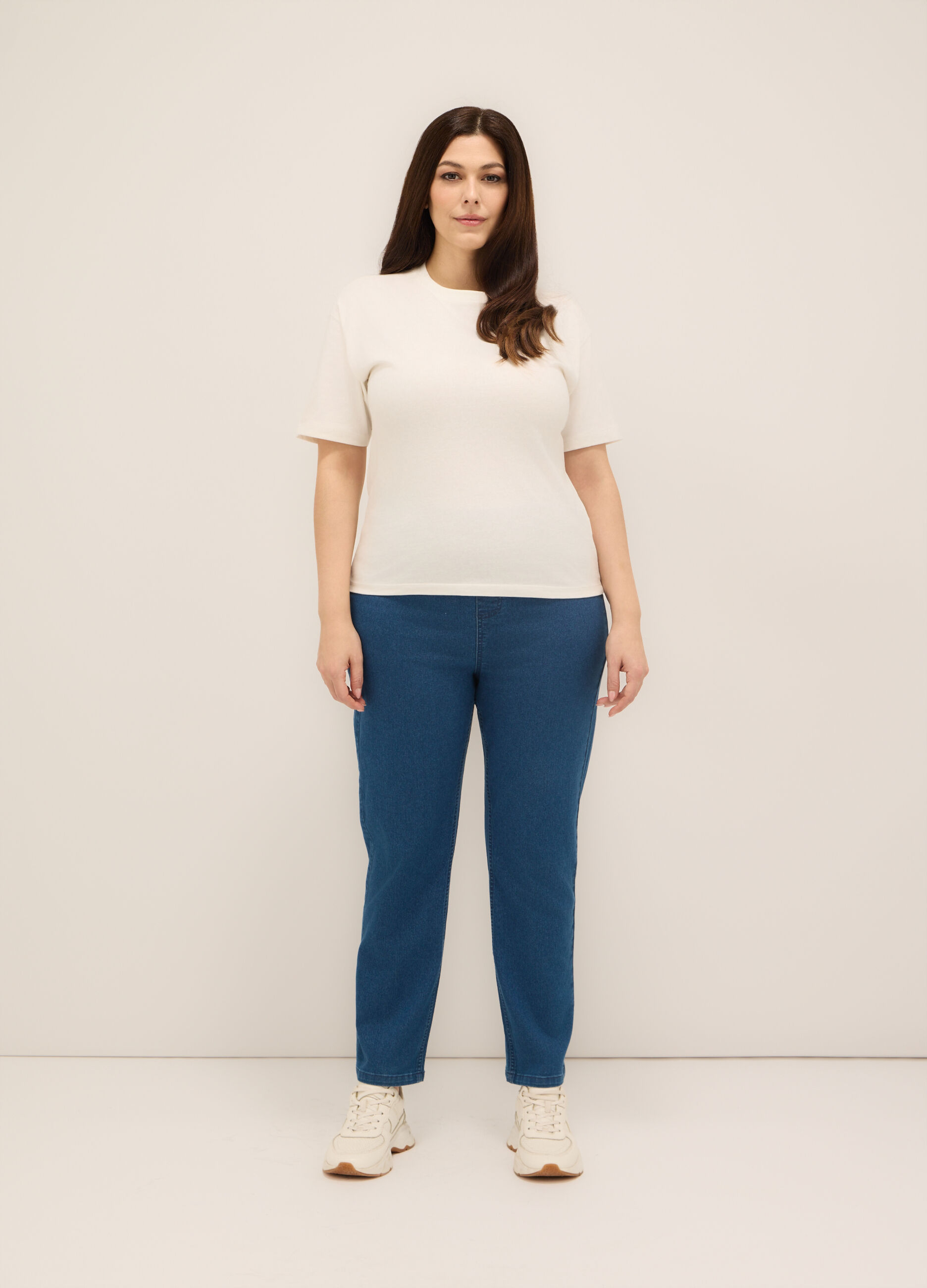Jeggings in stretch denim donna curvy