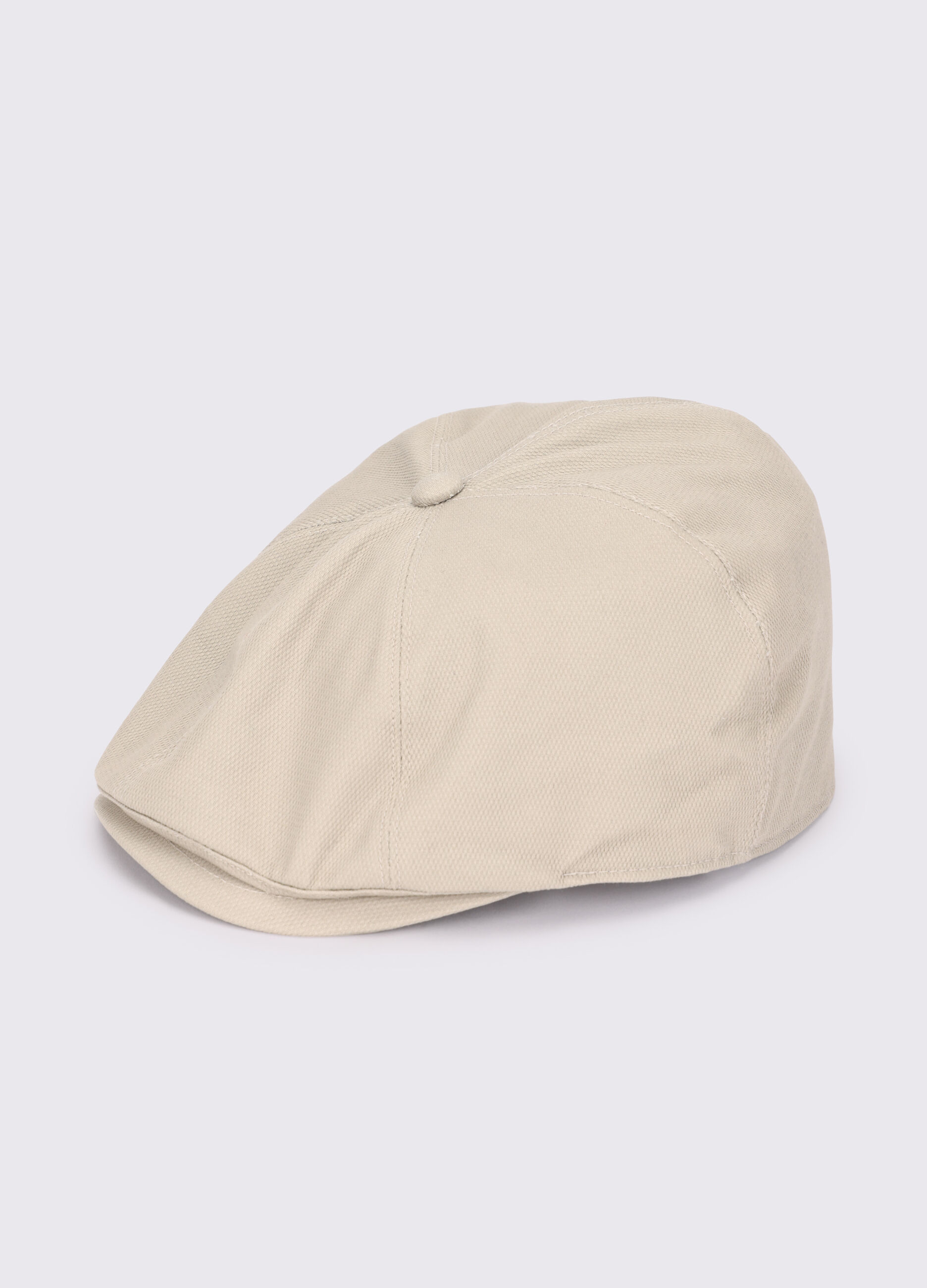 Berretto piatto in misto cotone uomo