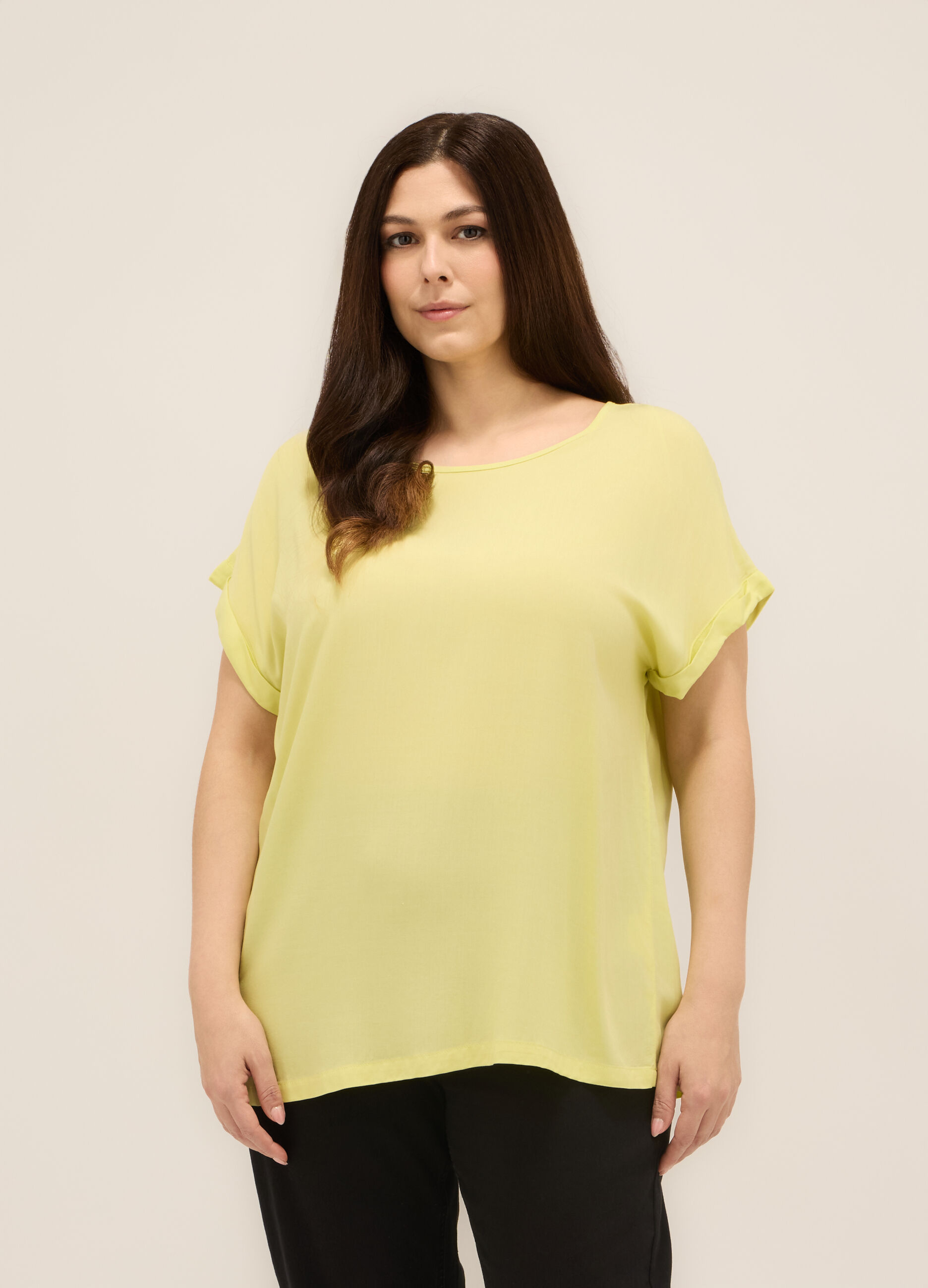 T-shirt in jersey di pura viscosa donna
