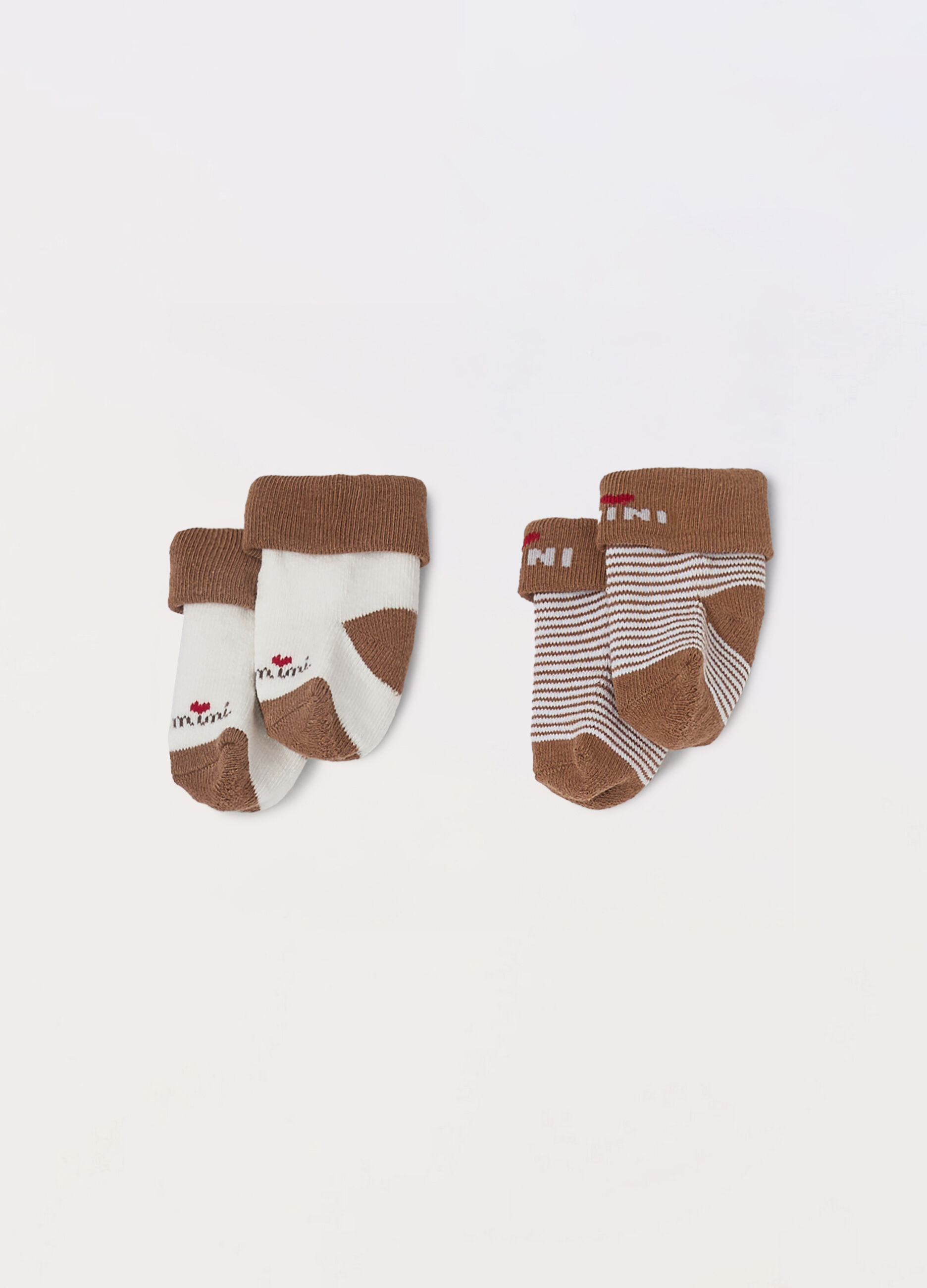 Pack 2 calze corte in misto cotone neonato