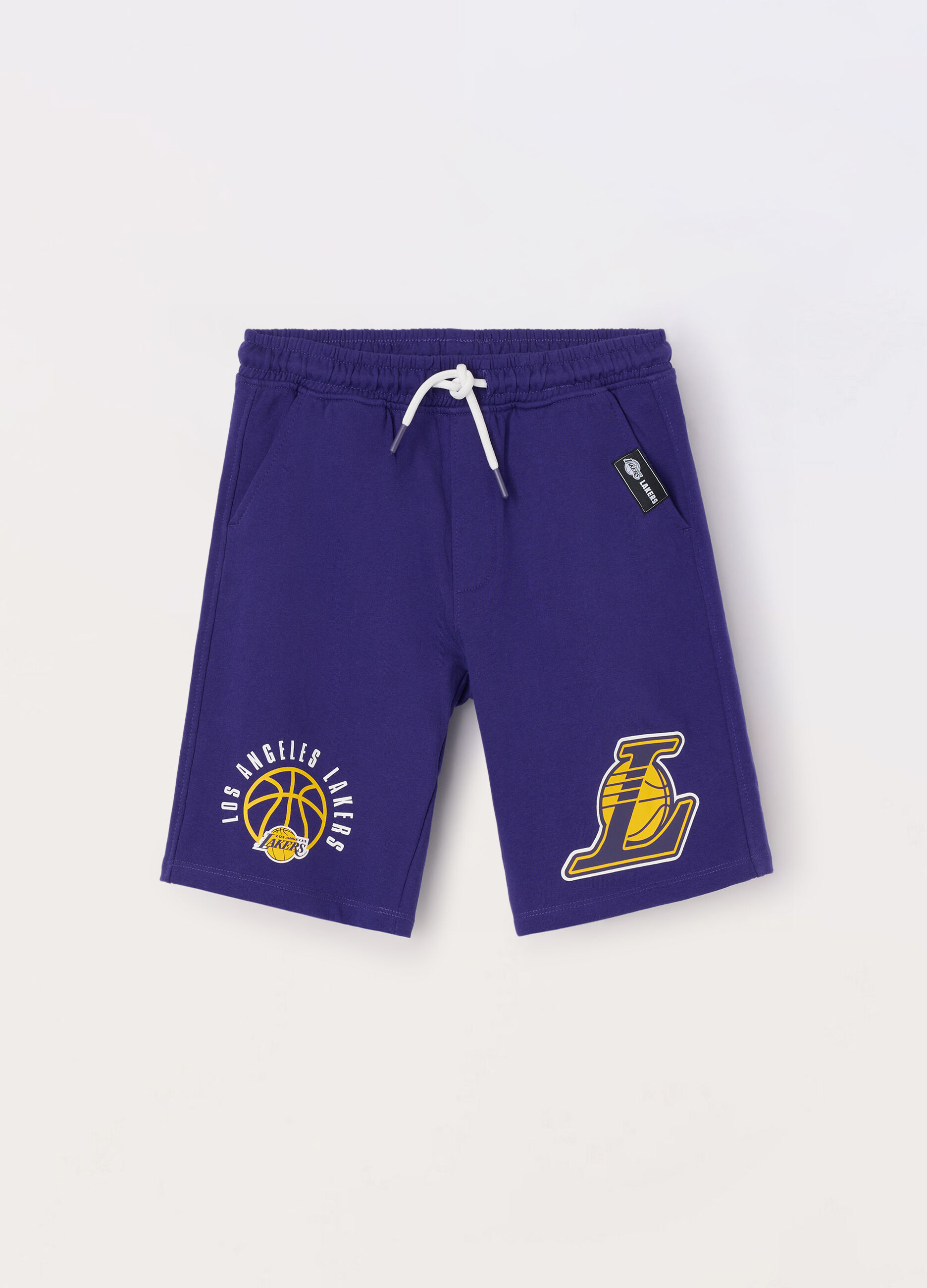 Shorts in french terry di puro cotone ragazzo