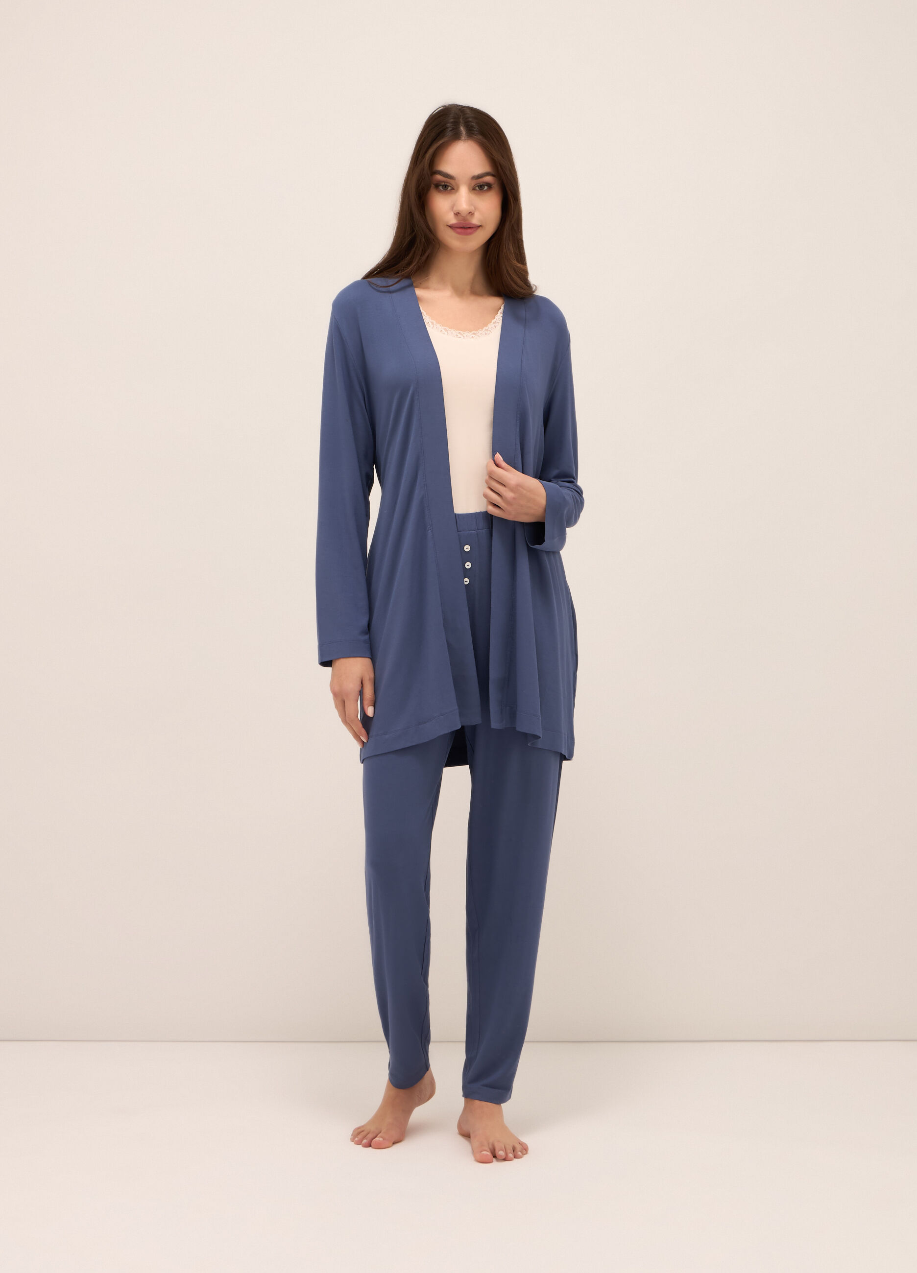 Vestaglia in jersey stretch donna