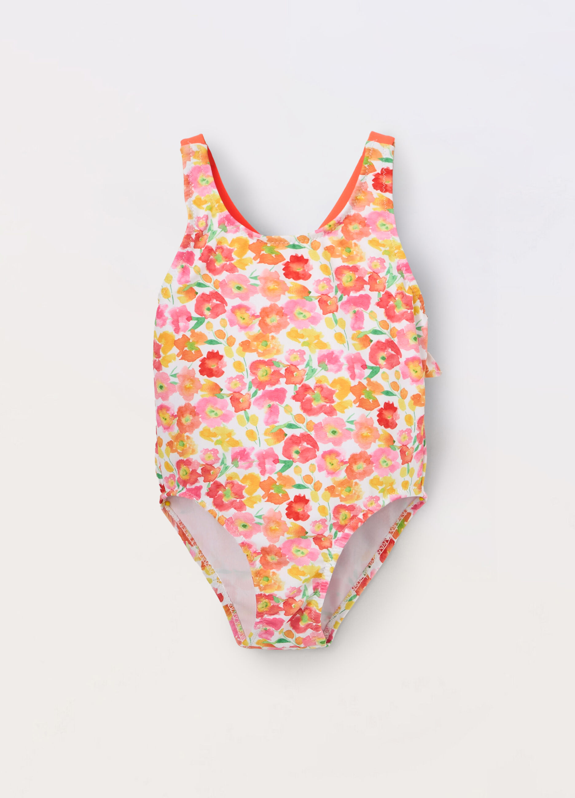 Costume intero a fiori neonata