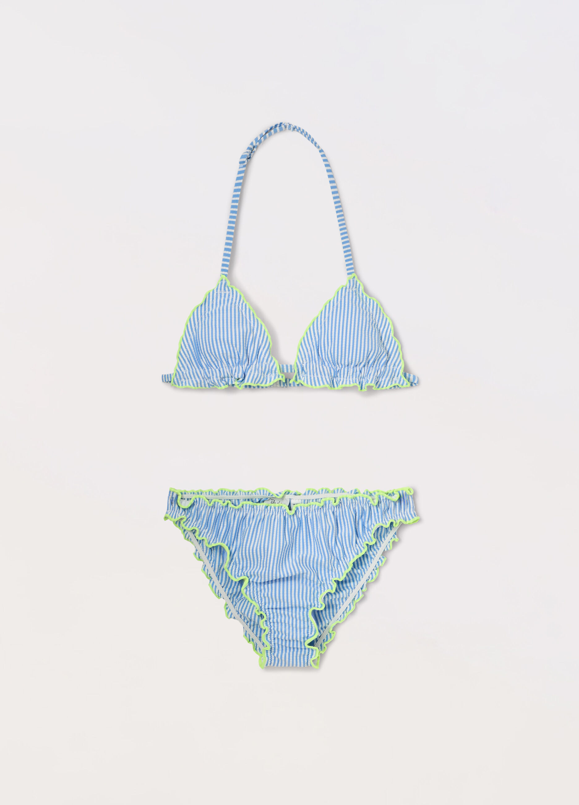 Bikini costume a righe ragazza