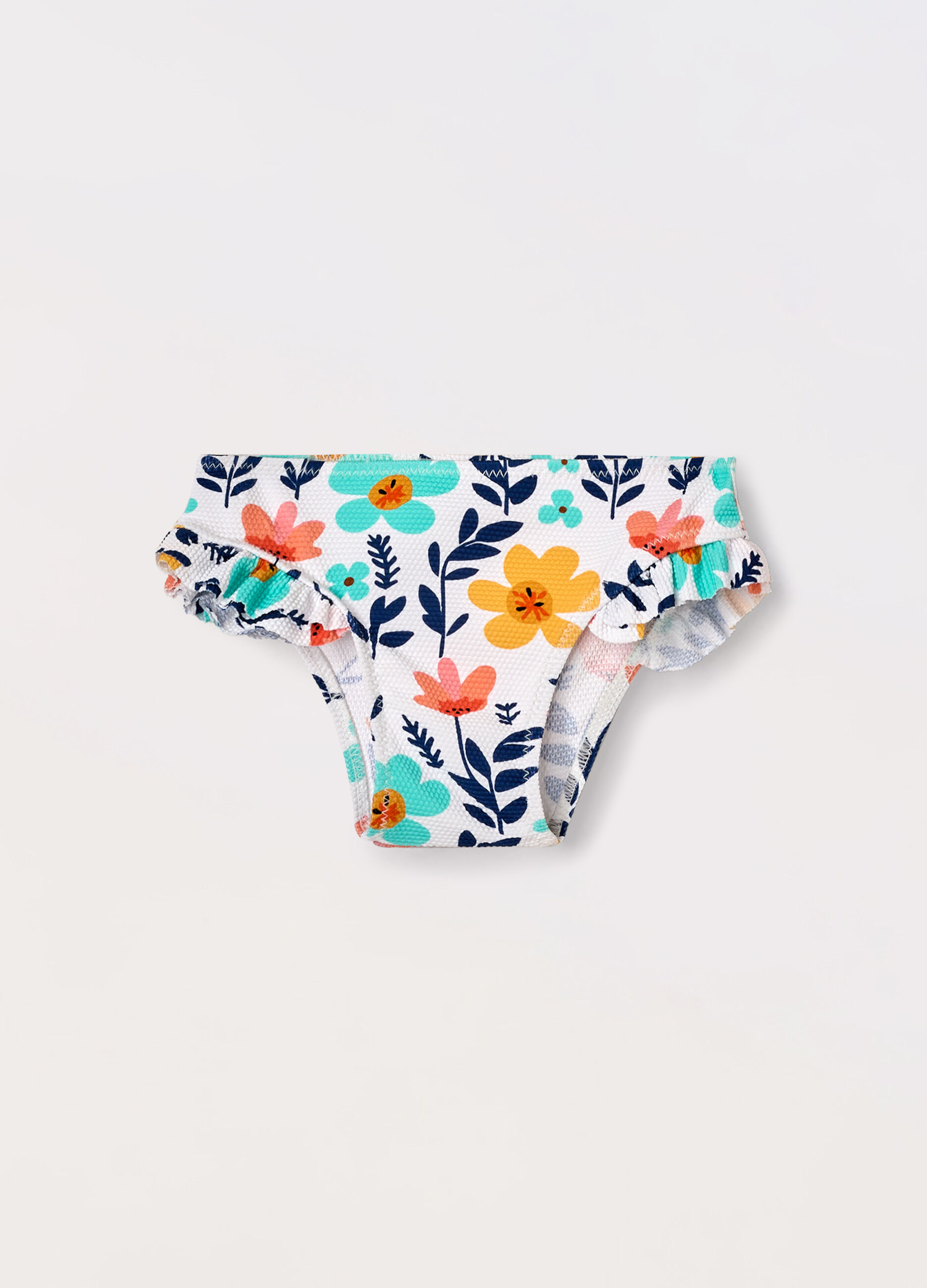Costume slip floreale neonata