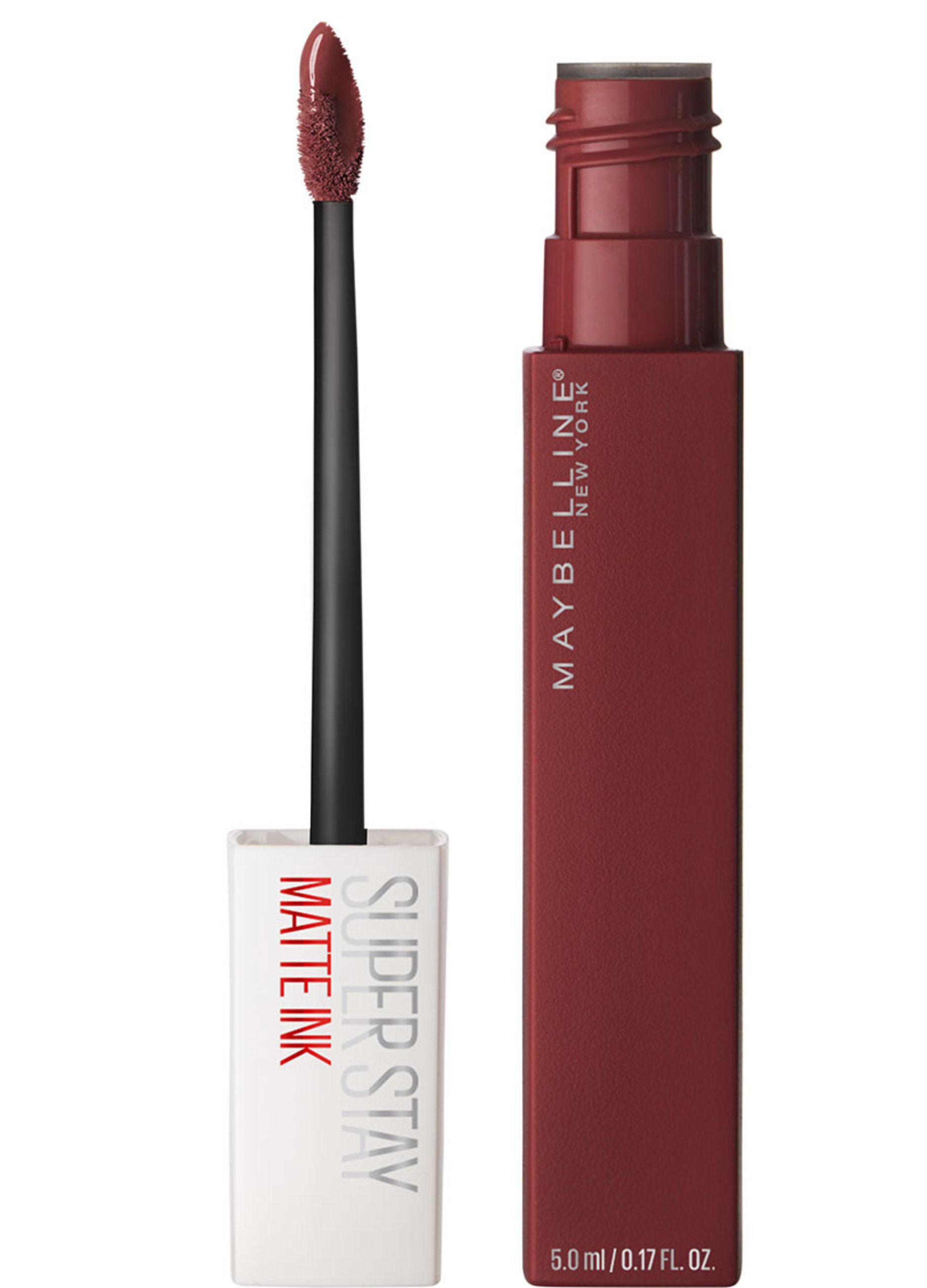 Maybelline New York Tinta Labbra SuperStay Matte Ink, Rossetto Matte Liquido a Lunga Tenuta, Voyager (50), 5 ml.