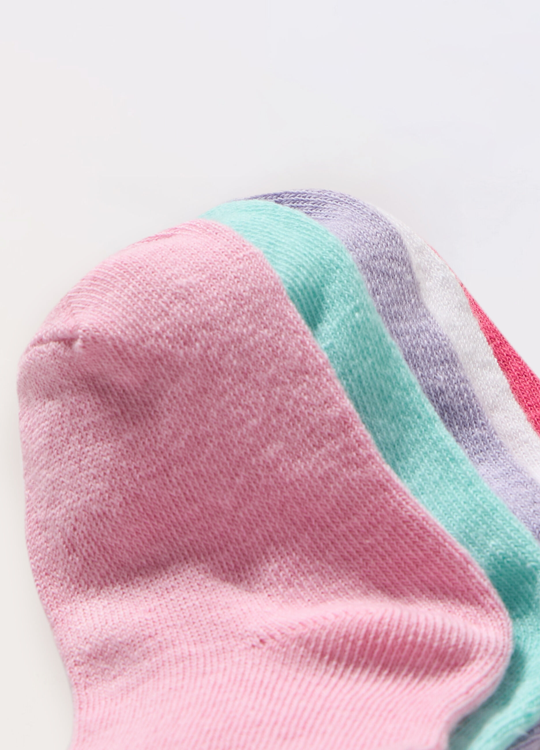 Pack 5 calze corte misto cotone neonata 3 Pack 5 calze corte misto cotone neonata