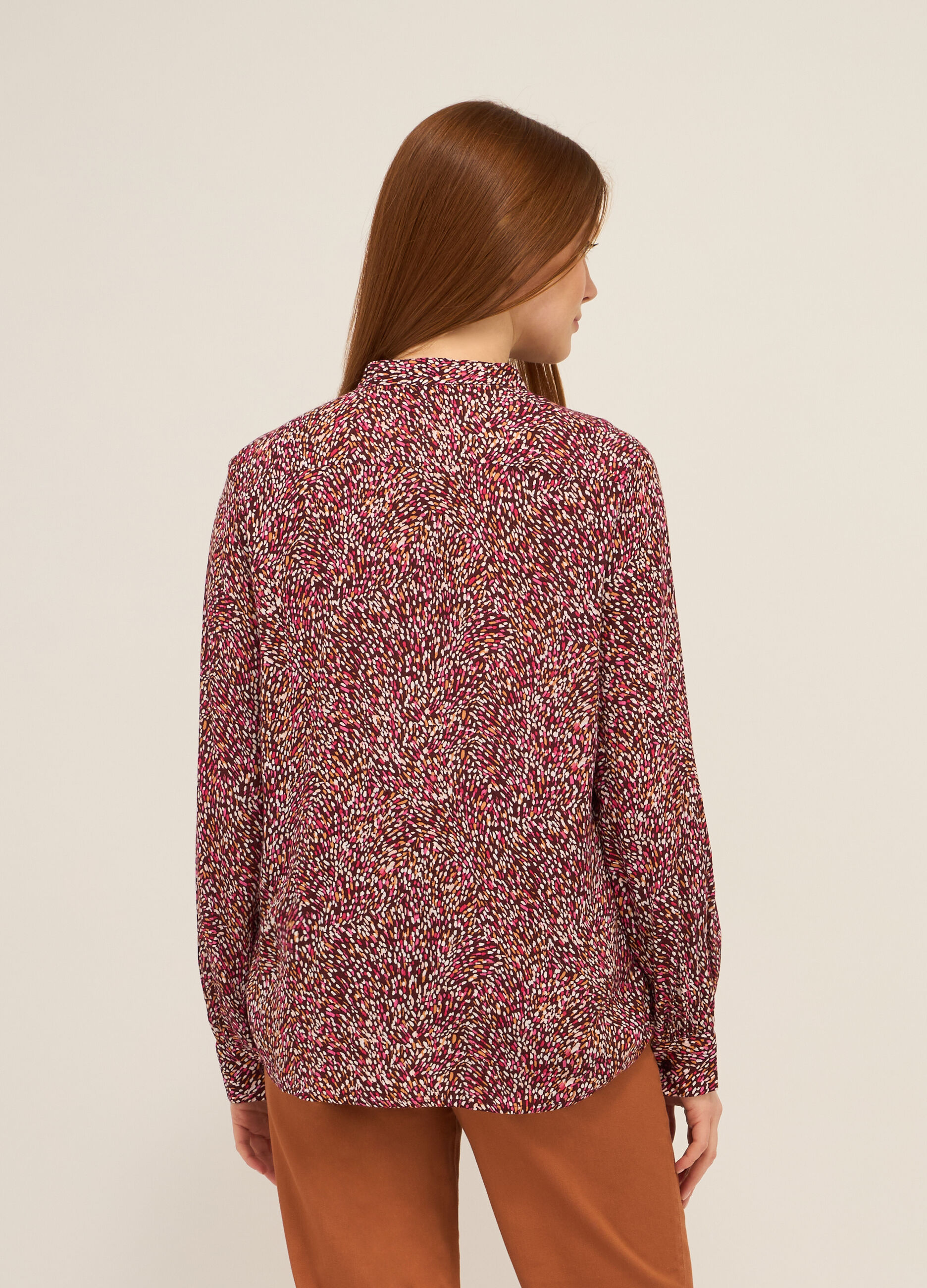 Blusa crepe in pura viscosa donna 3 Blusa crepe in pura viscosa donna