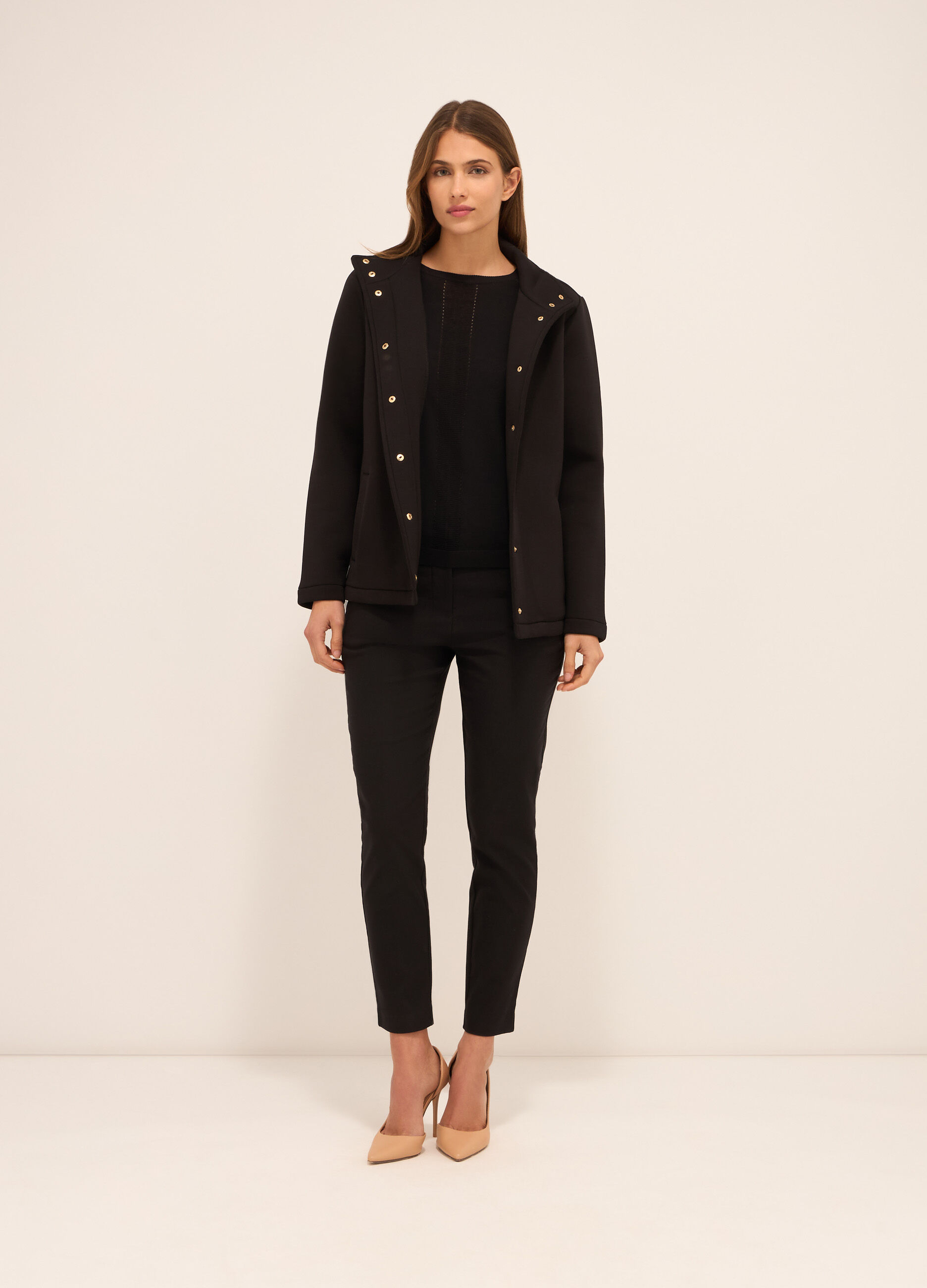 Cappotto in neoprene donna