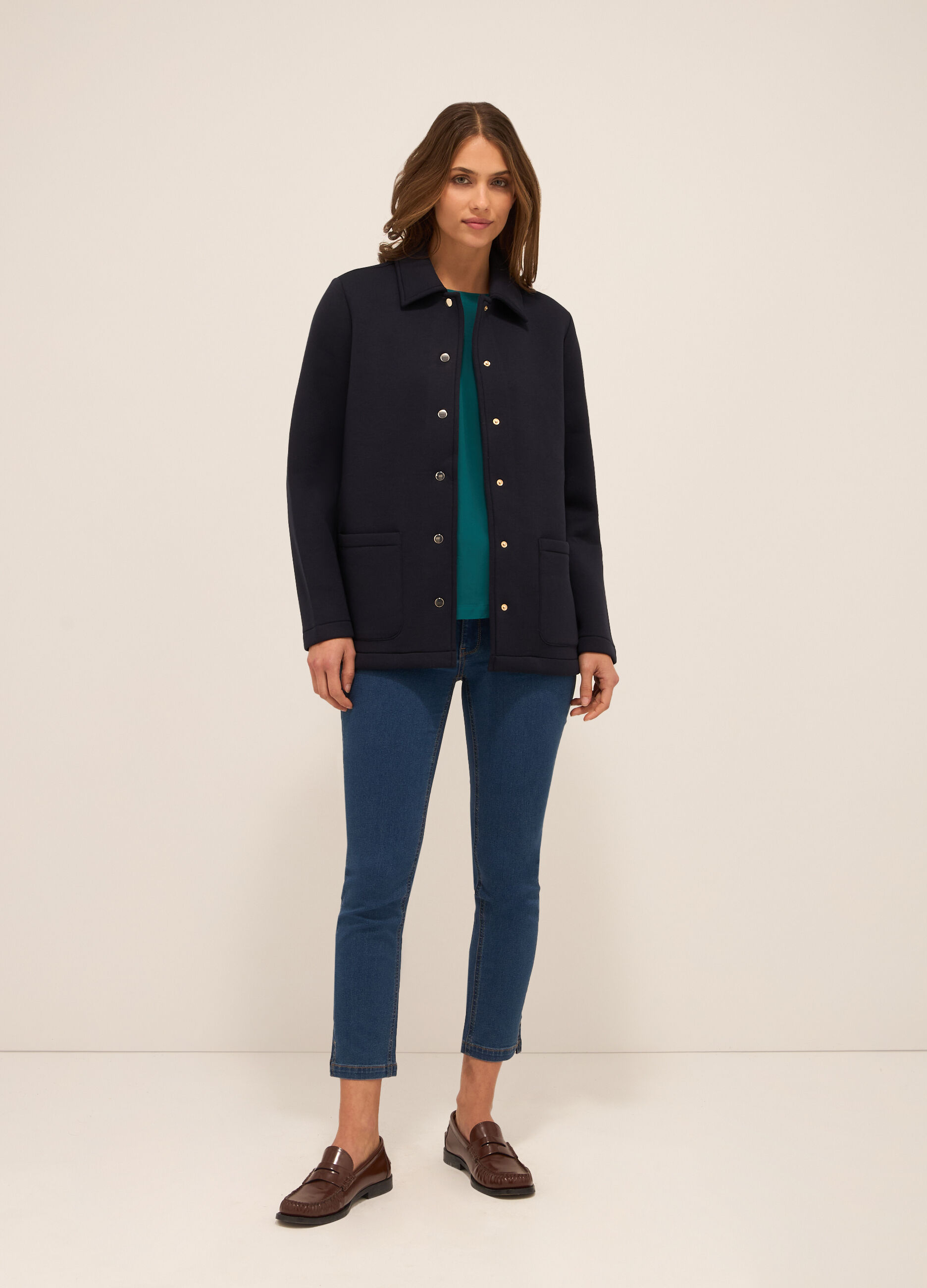 Cappotto in neoprene donna