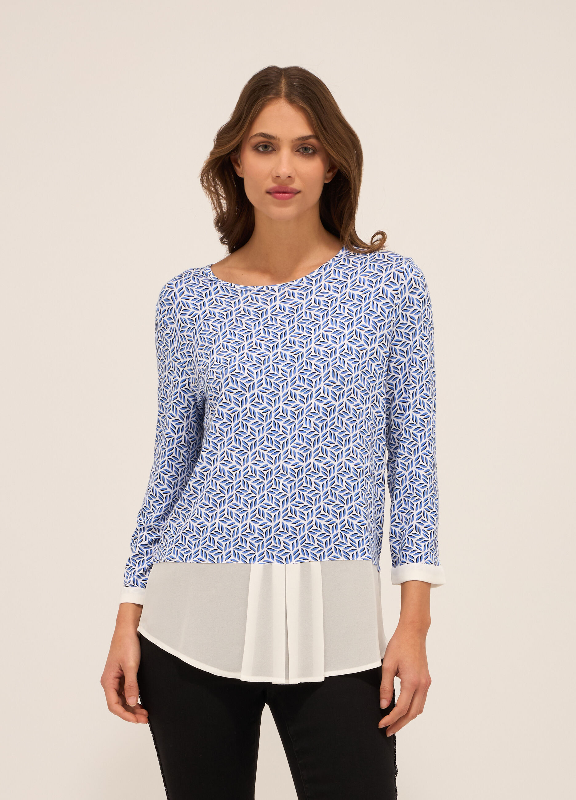 T-shirt in jersey di viscosa stretch donna