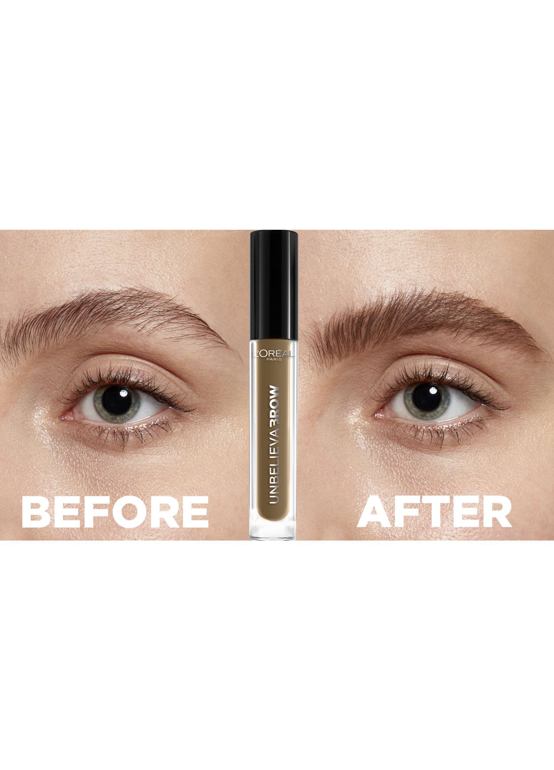 L'OrÃ©al Paris Unbelievabrow, Gel per Sopracciglia a Lunga Tenuta Waterproof, Colore: Ch&acirc;tain (104), 3,4 ml.