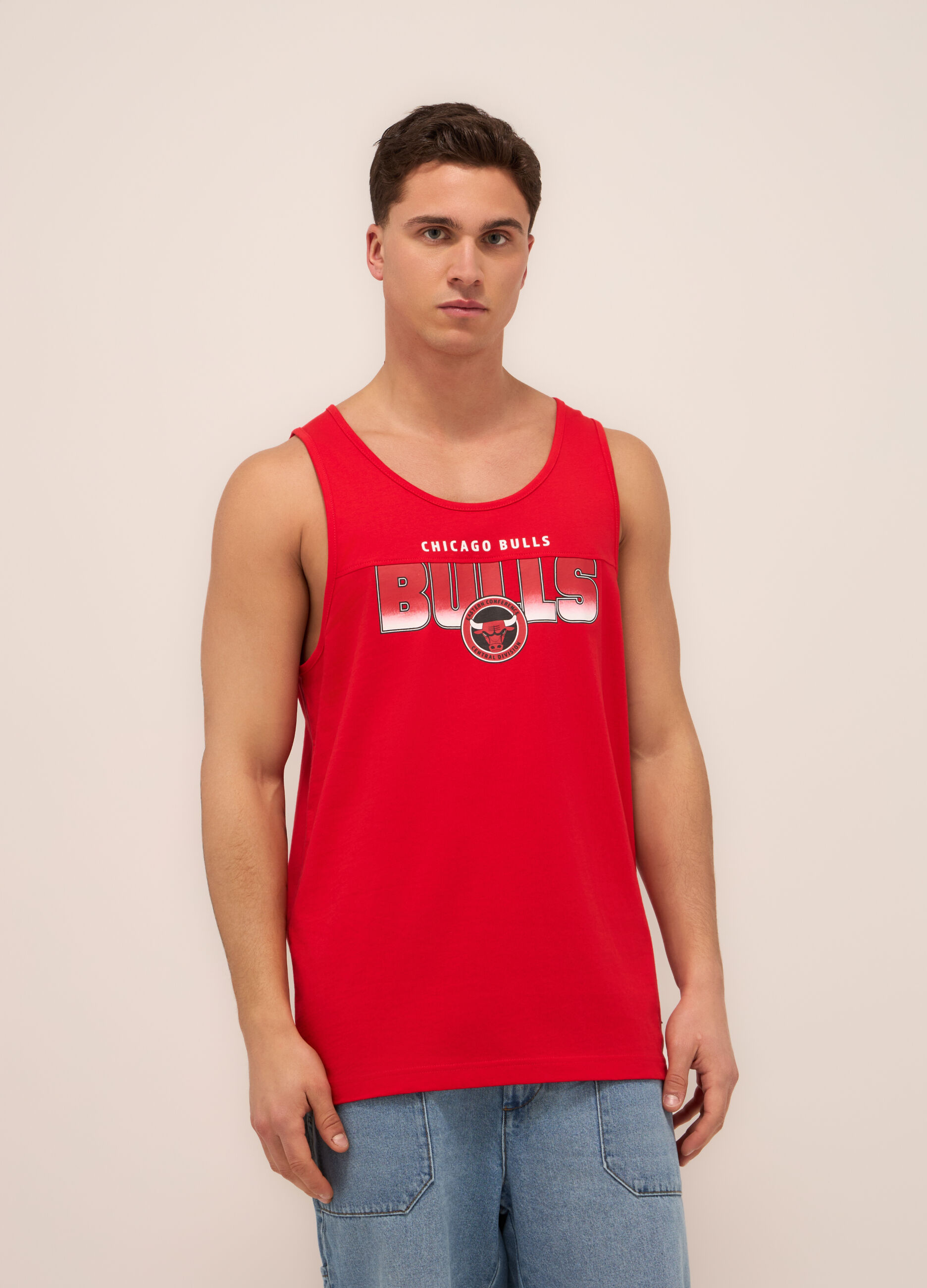 Canotta basketball in jersey uomo