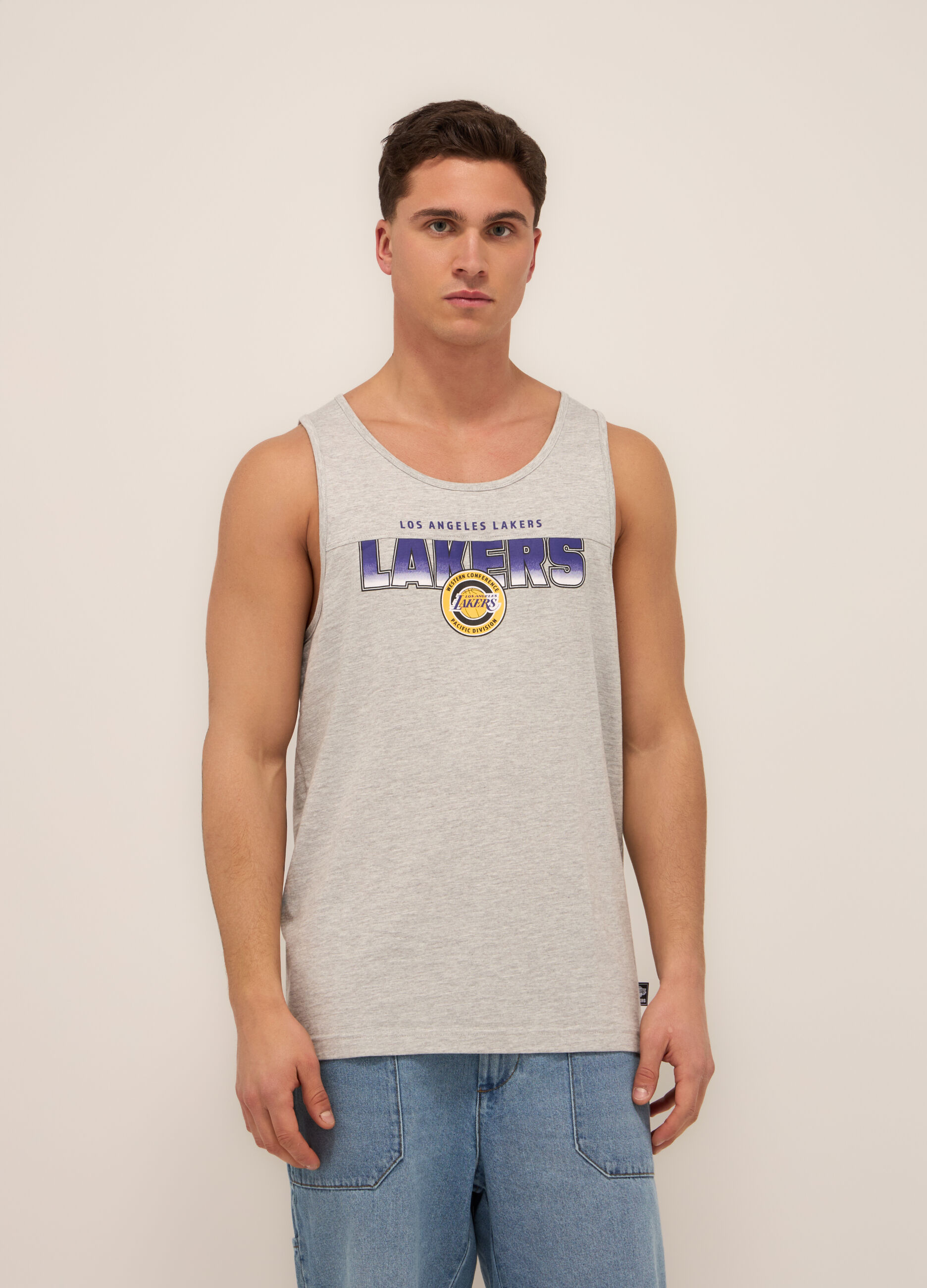 Canotta basketball in jersey uomo