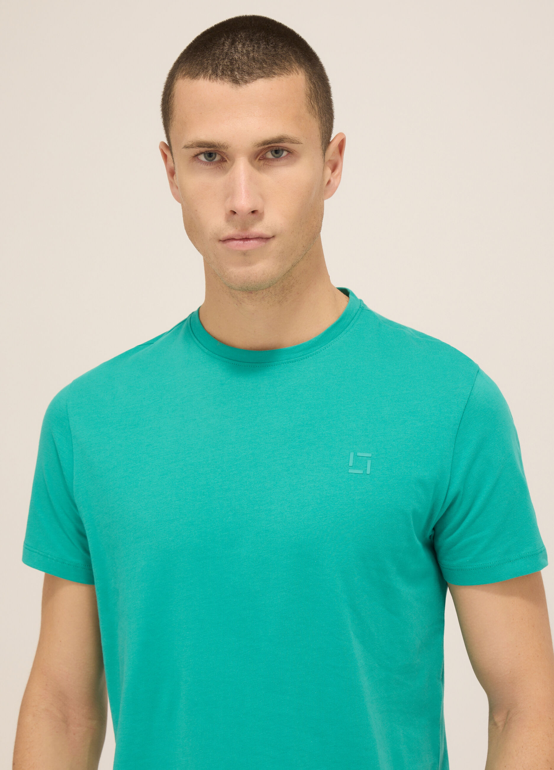 T-shirt girocollo in jersey di cotone uomo 4 T-shirt girocollo in jersey di cotone uomo