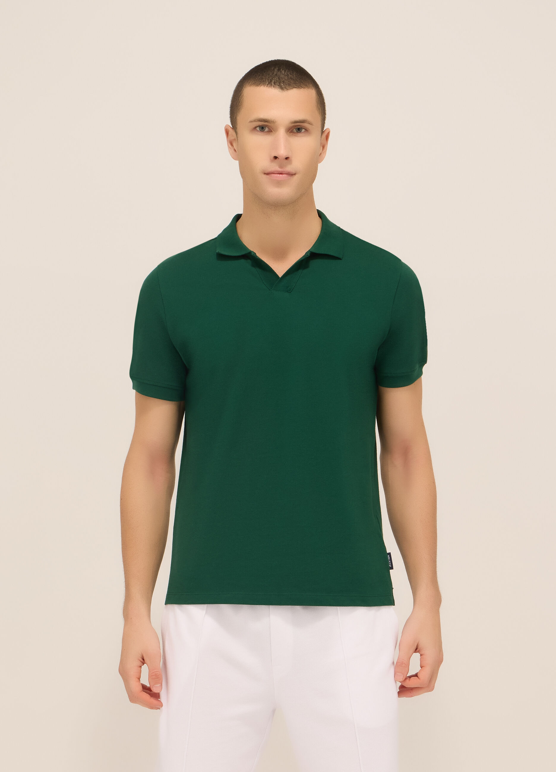 Polo in piquet di cotone uomo