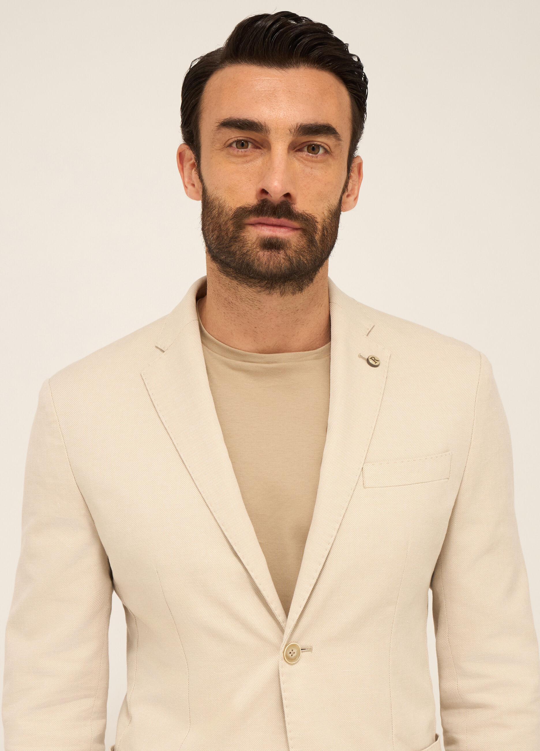 Blazer in misto cotone e lino uomo 4 Blazer in misto cotone e lino uomo