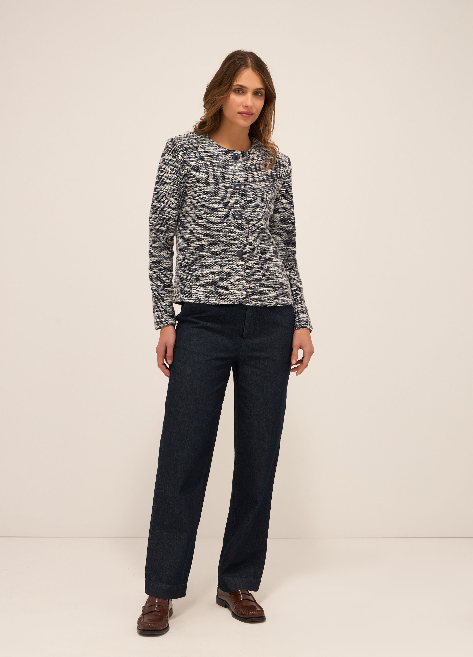 Giacca bouclÃ© misto cotone donna