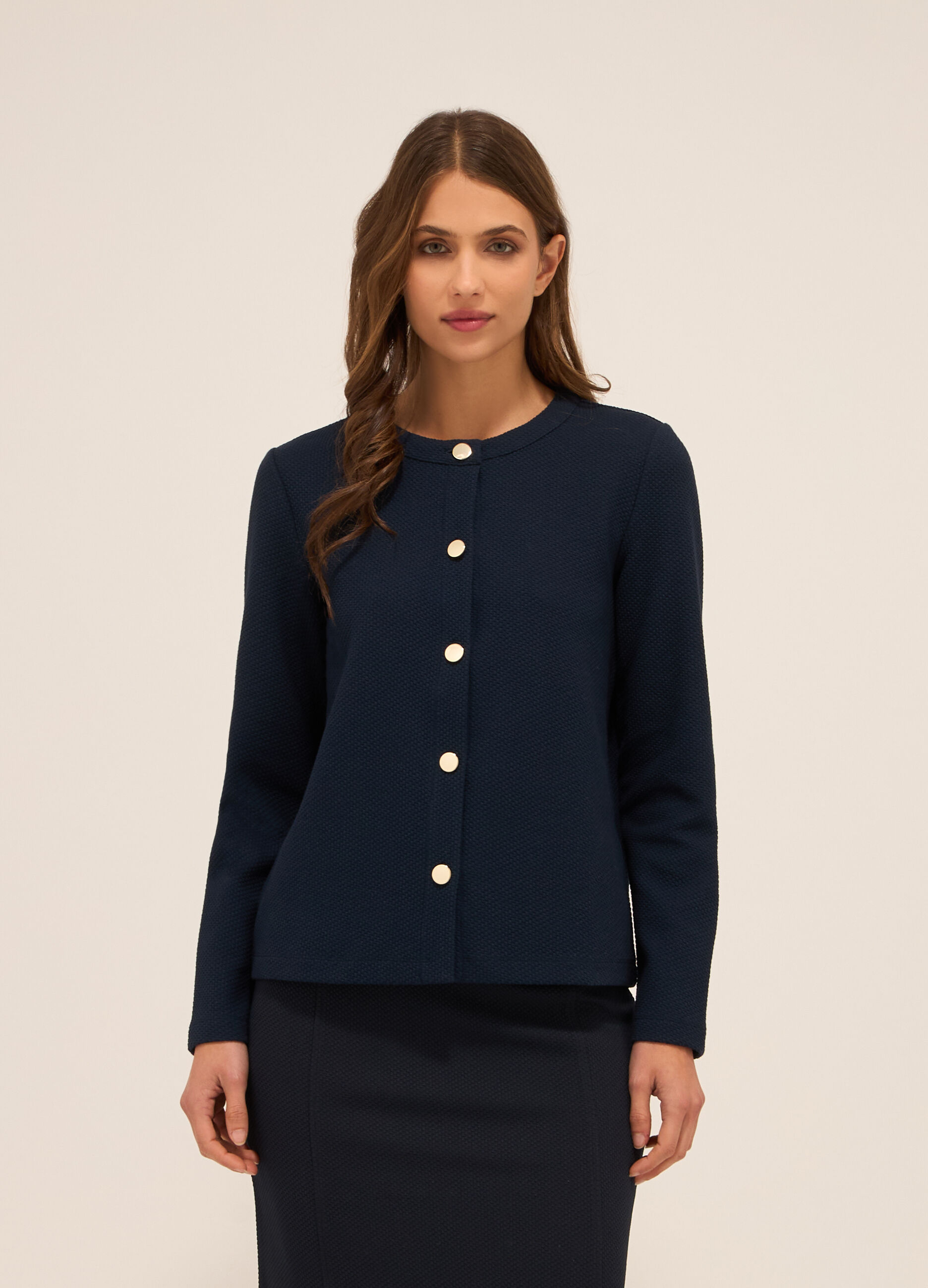 Giacca misto cotone donna
