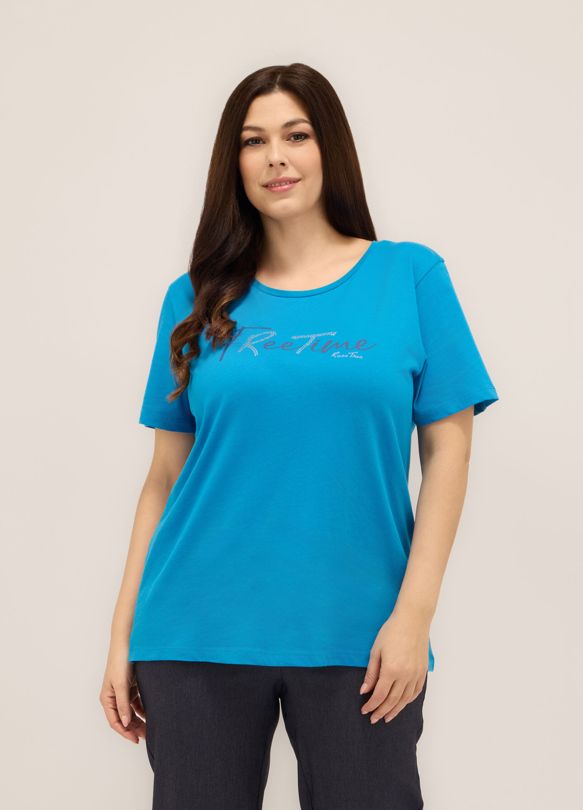T-shirt in puro cotone donna curvy