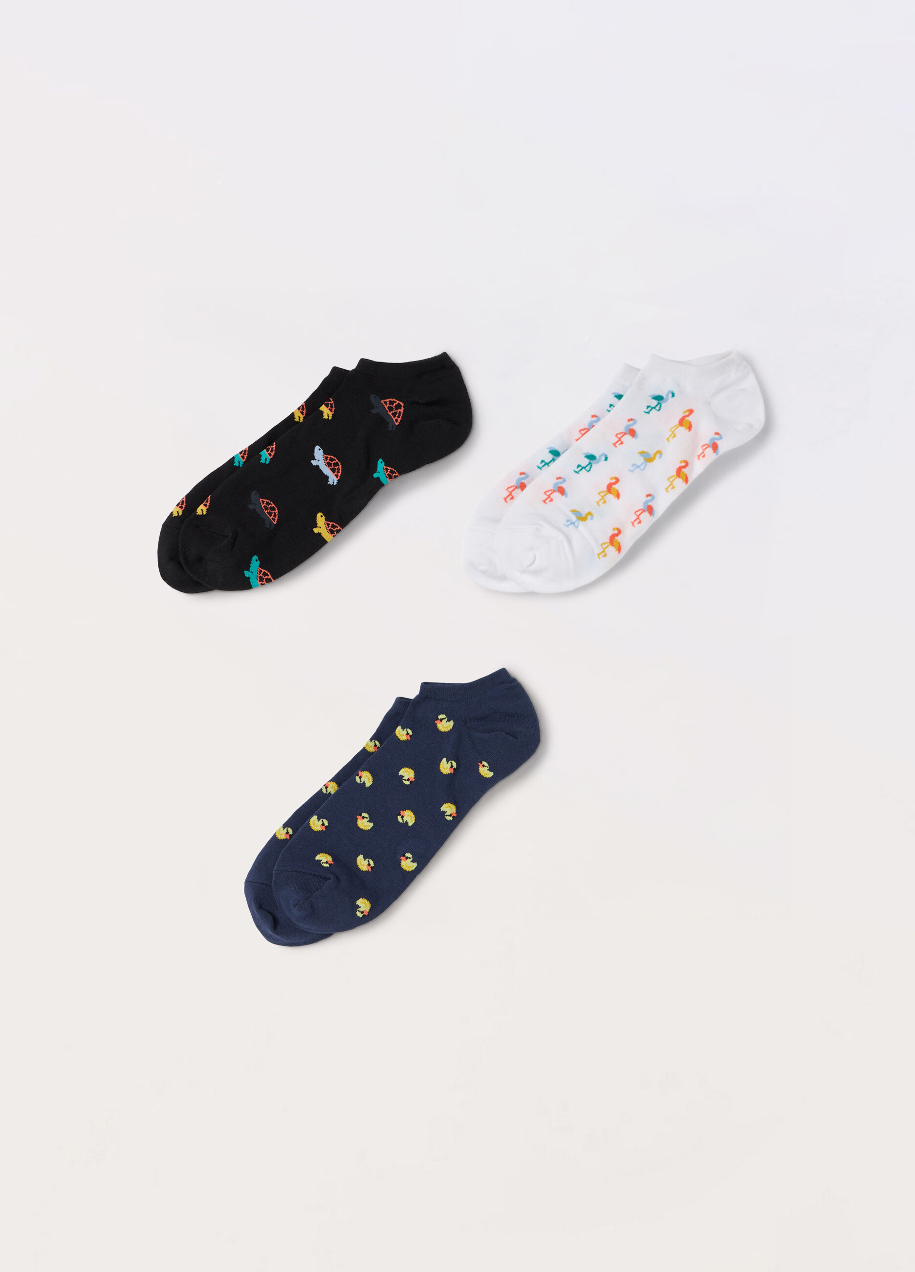 3 pack calzini n cotone stretch a fantasia uomo