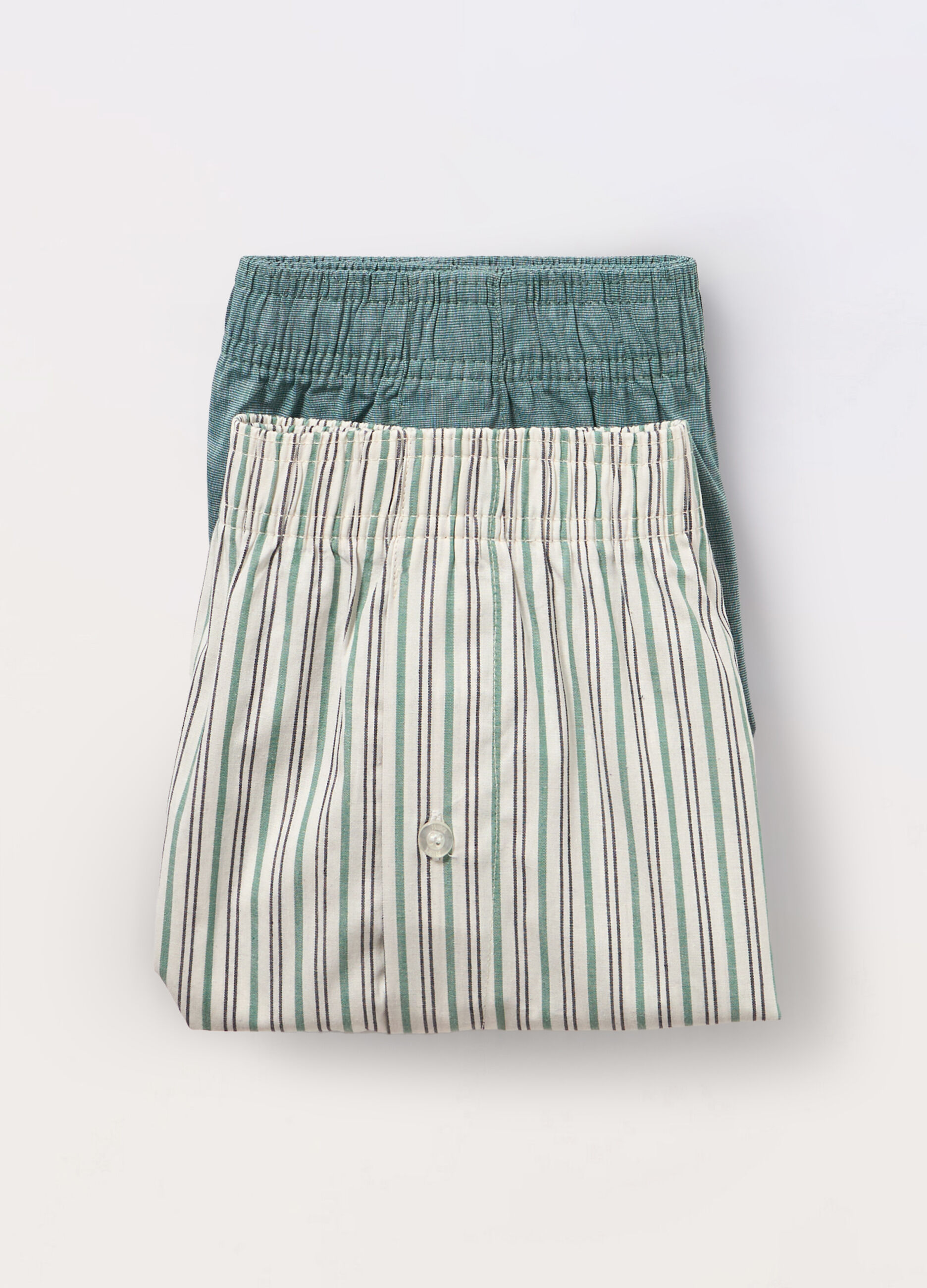 2 pack boxer in puro cotone a righe