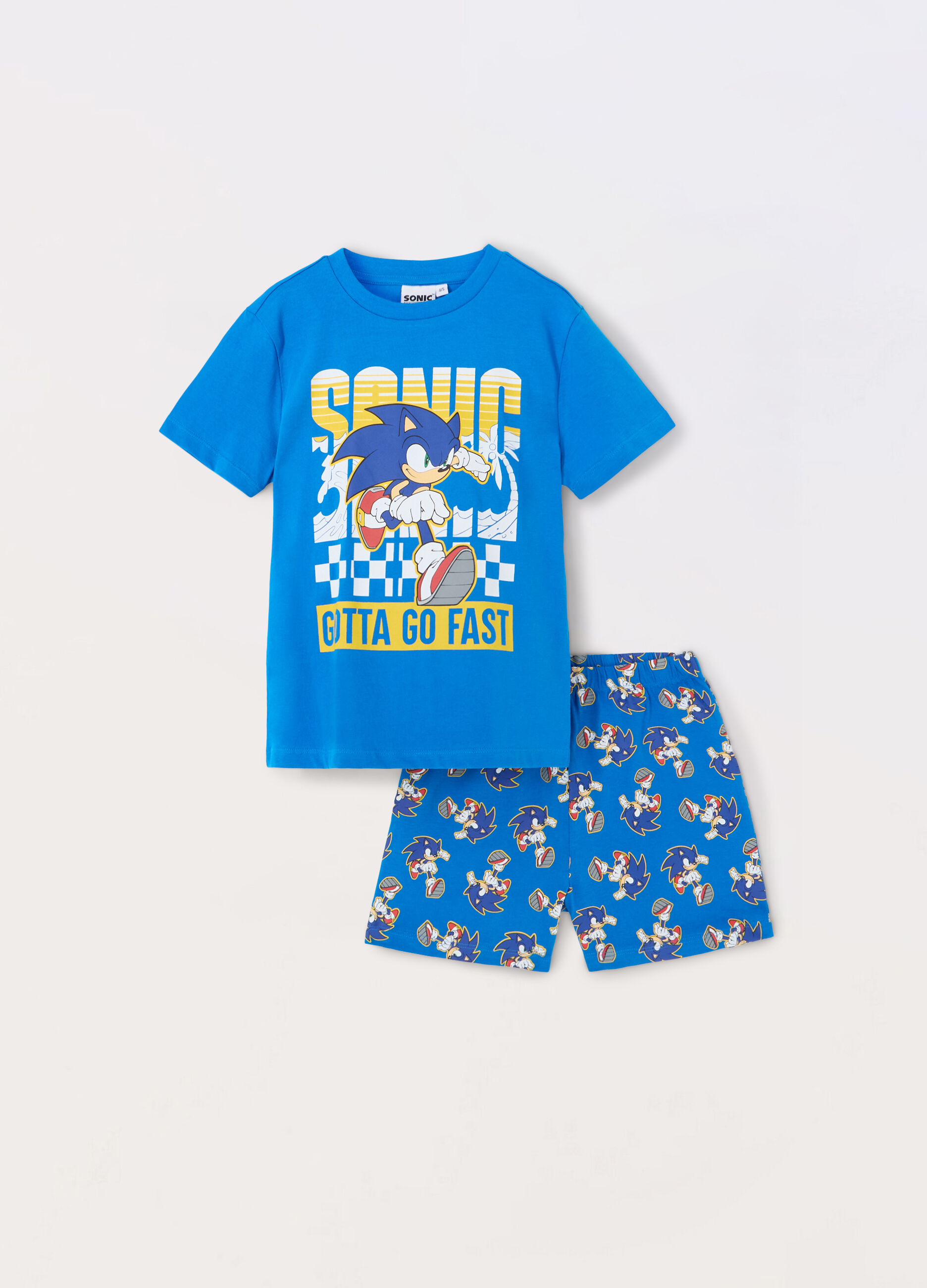 Set pigiama corto Sonic bambino
