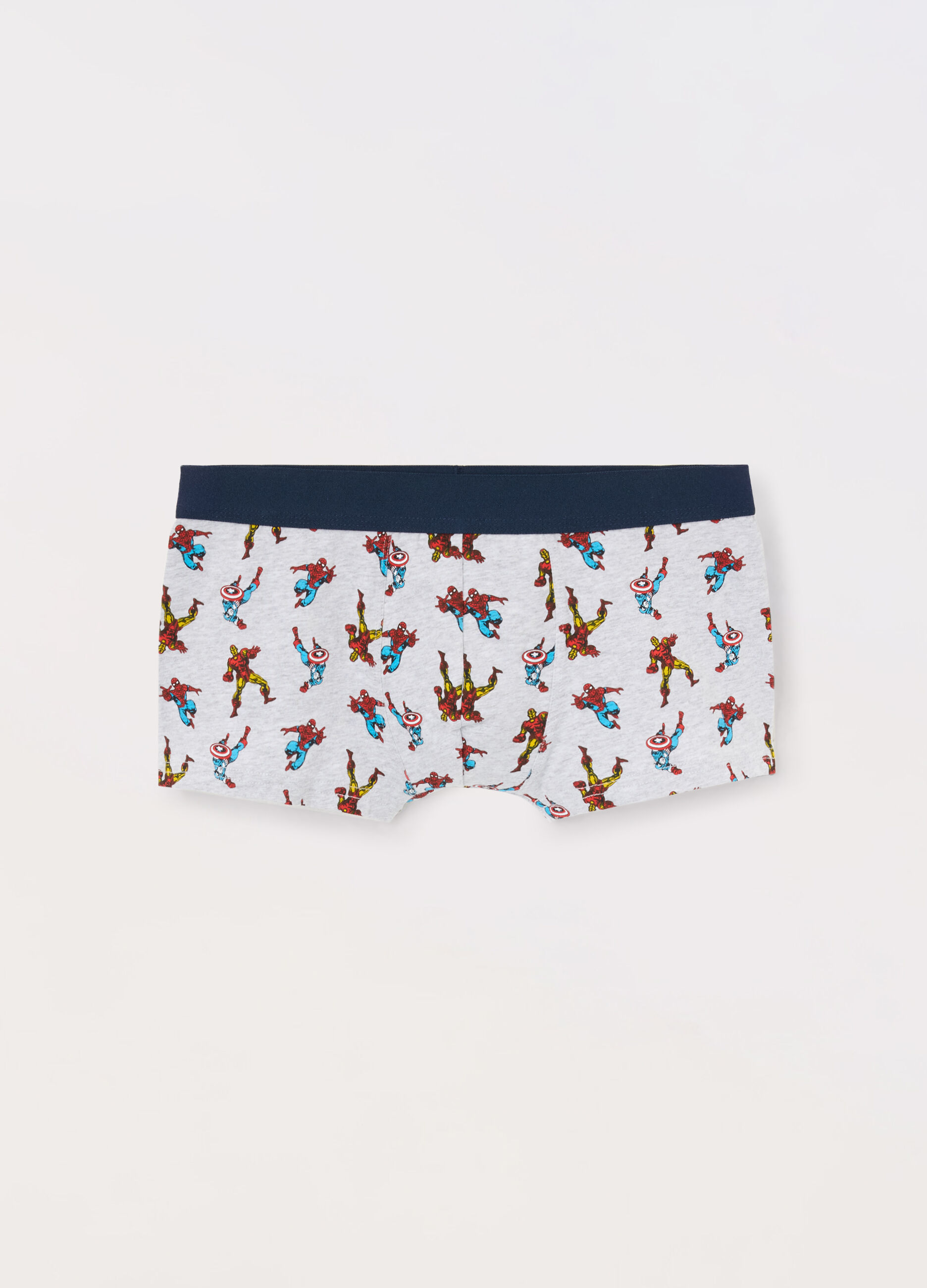 Boxer in cotone stretch con stampa uomo