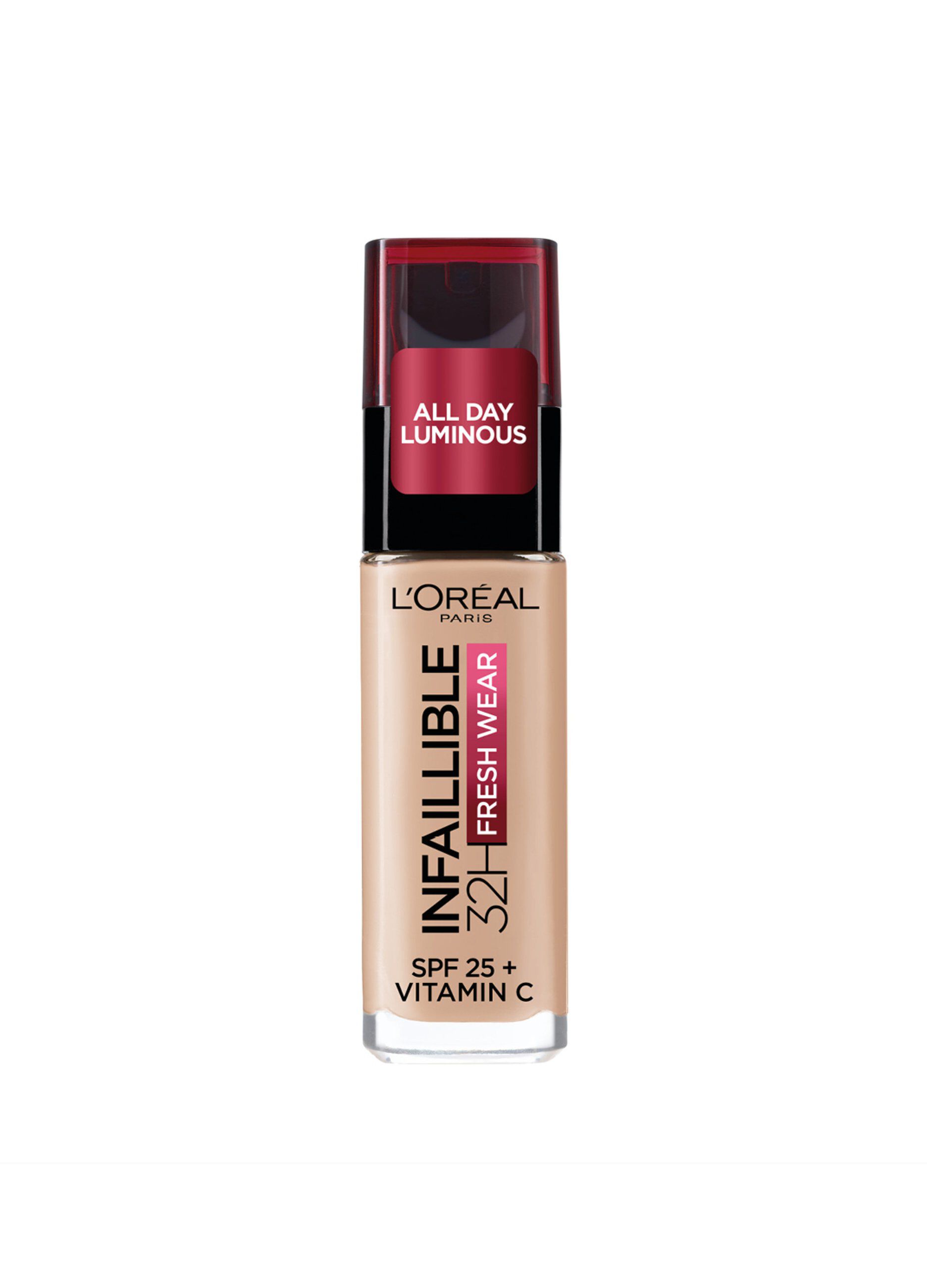 L'OrÃ©al Paris Fondotinta Liquido Infaillible 32H, Coprente a Lunga Tenuta 32H, Formula Waterproof Idratante, 110 Vanille RosÃ©, 30ml.