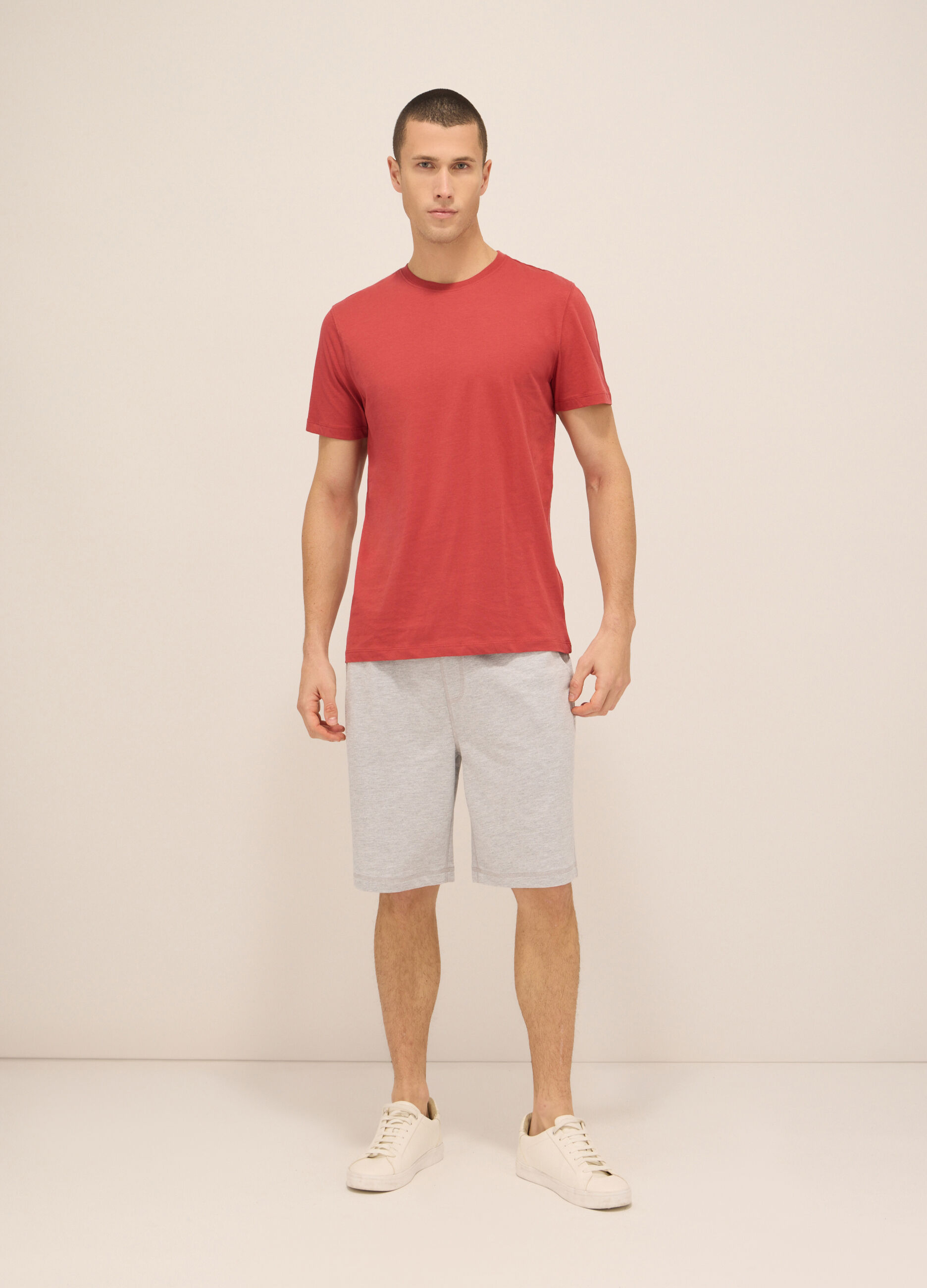 Short sportivi in felpa di cotone uomo