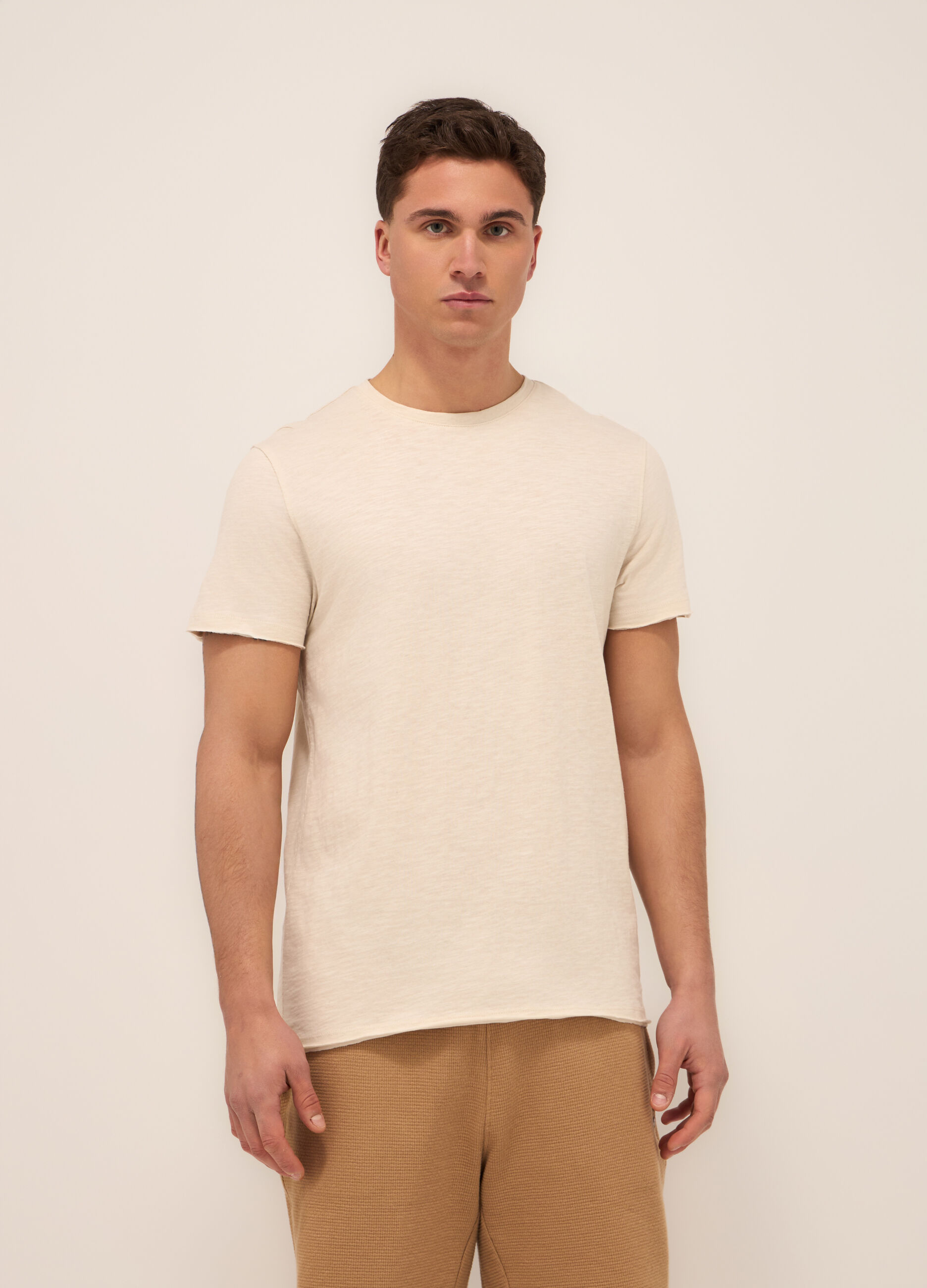 T-shirt in jersey di cotone mÃ©lange uomo