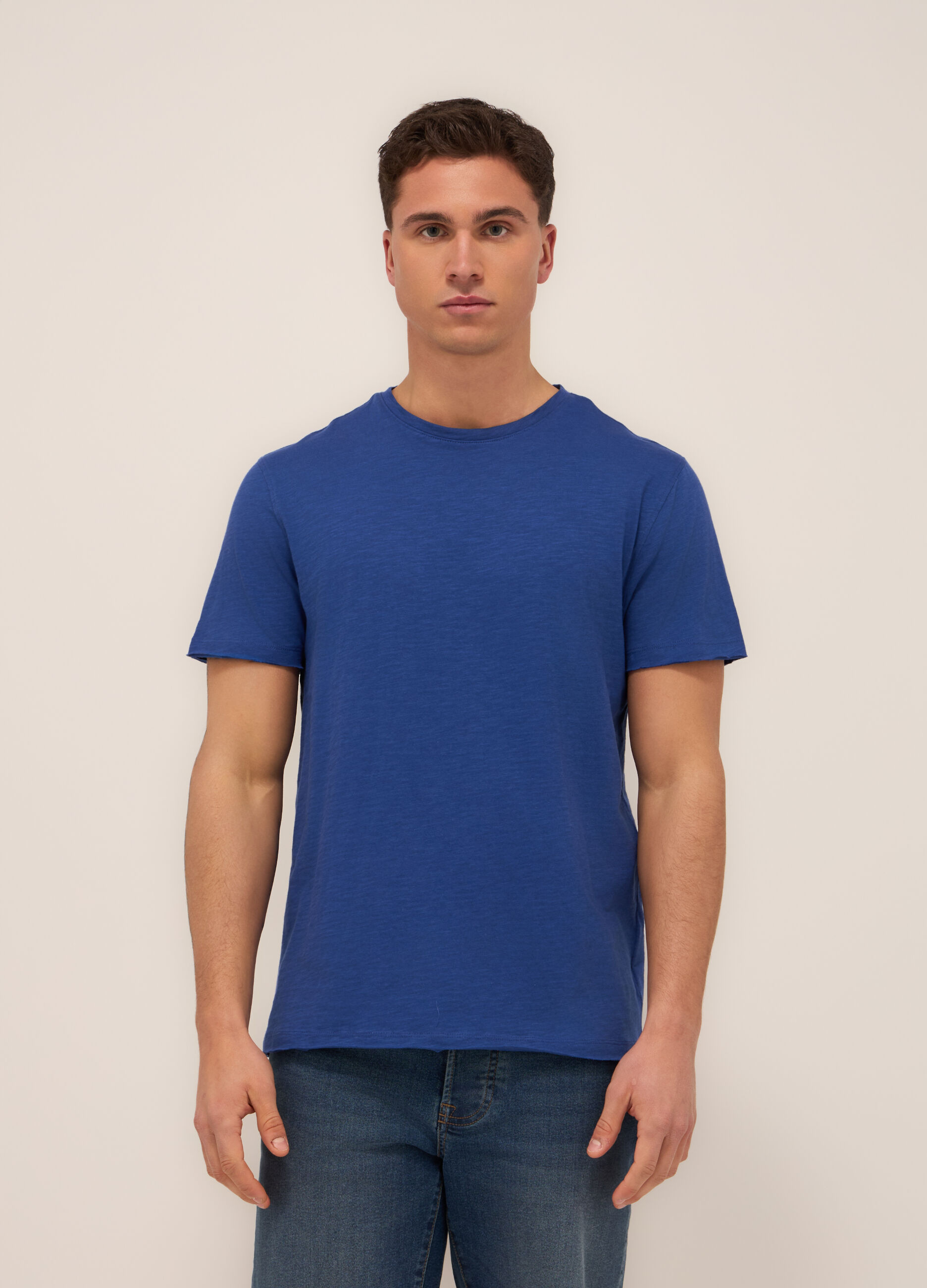 T-shirt in jersey di cotone mÃ©lange uomo