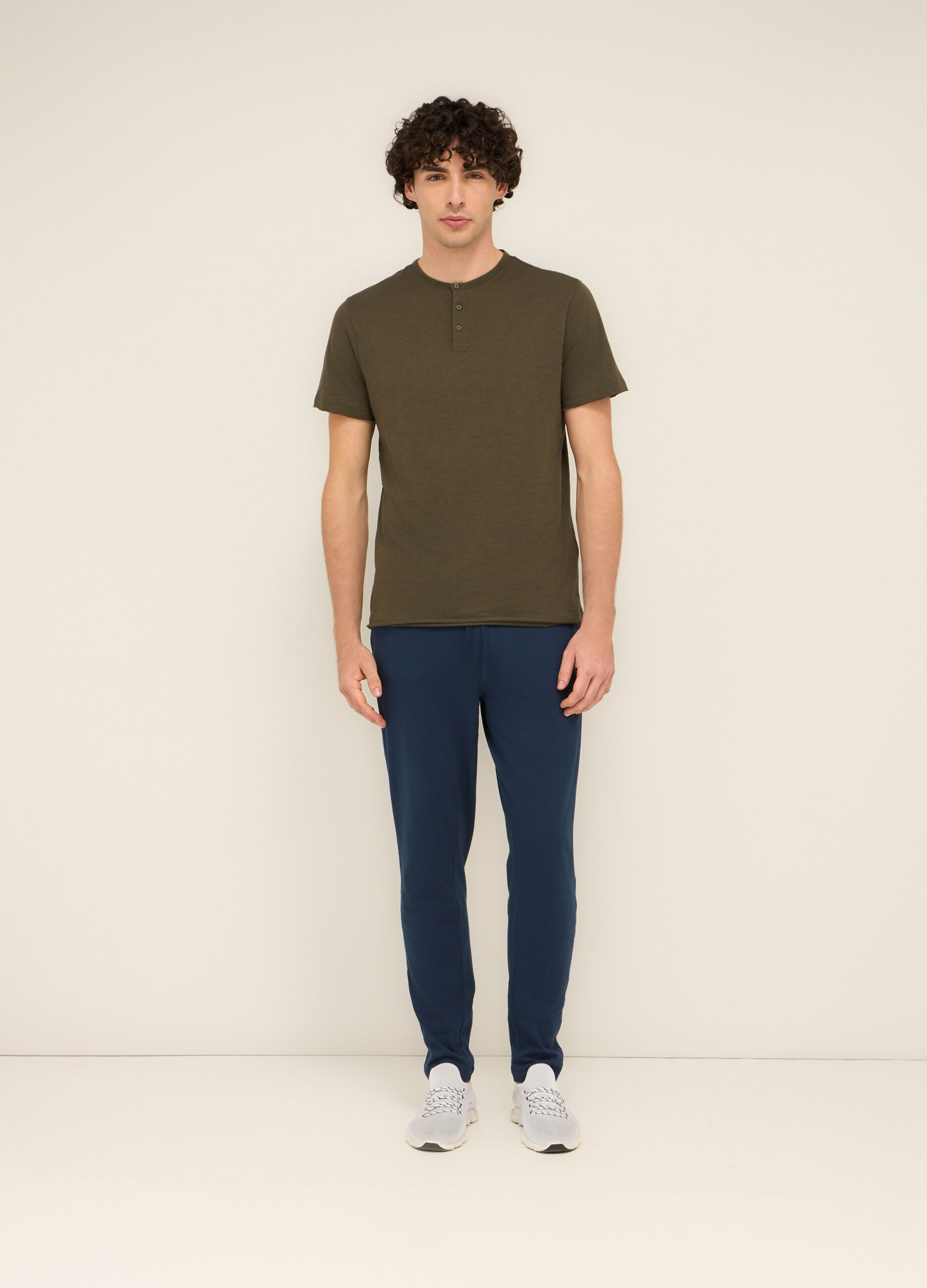Jogger in cotone mÃ©lange uomo