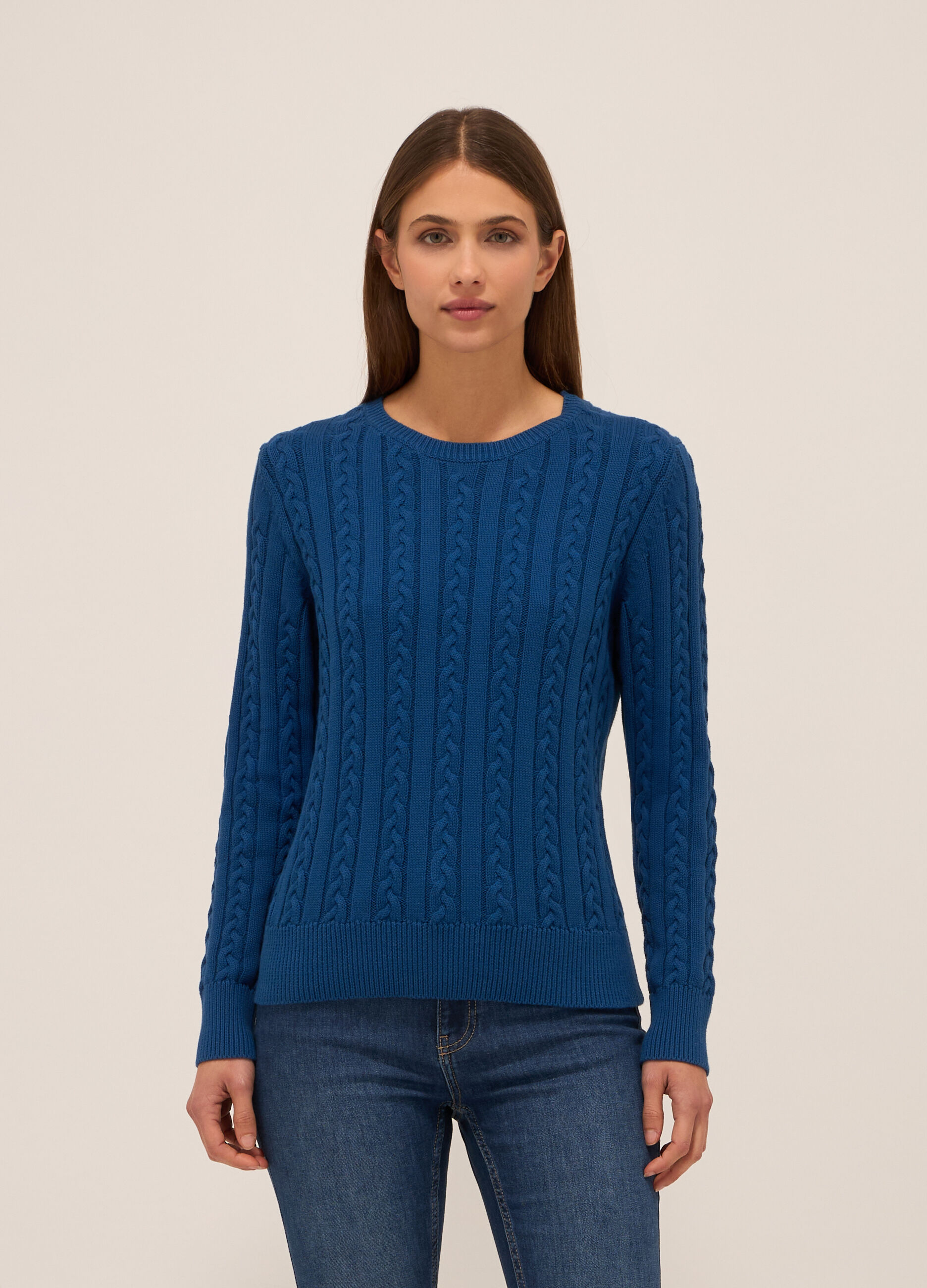 Pullover in puro cotone donna