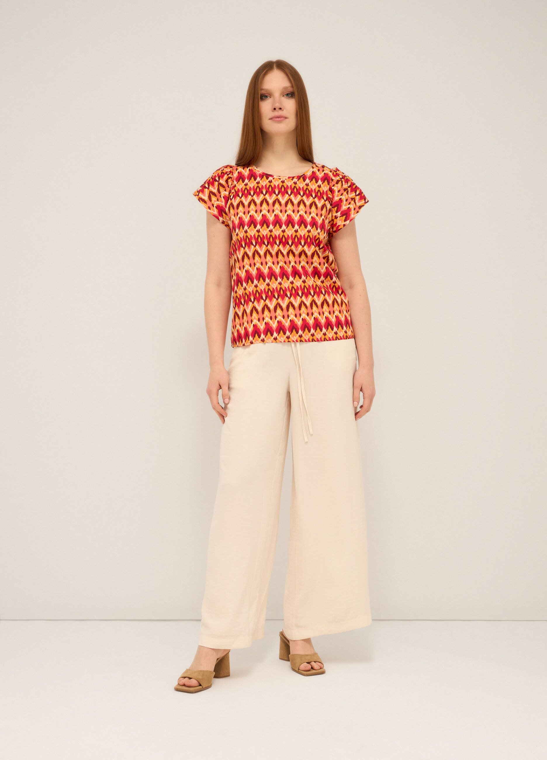 Pantaloni wide leg donna