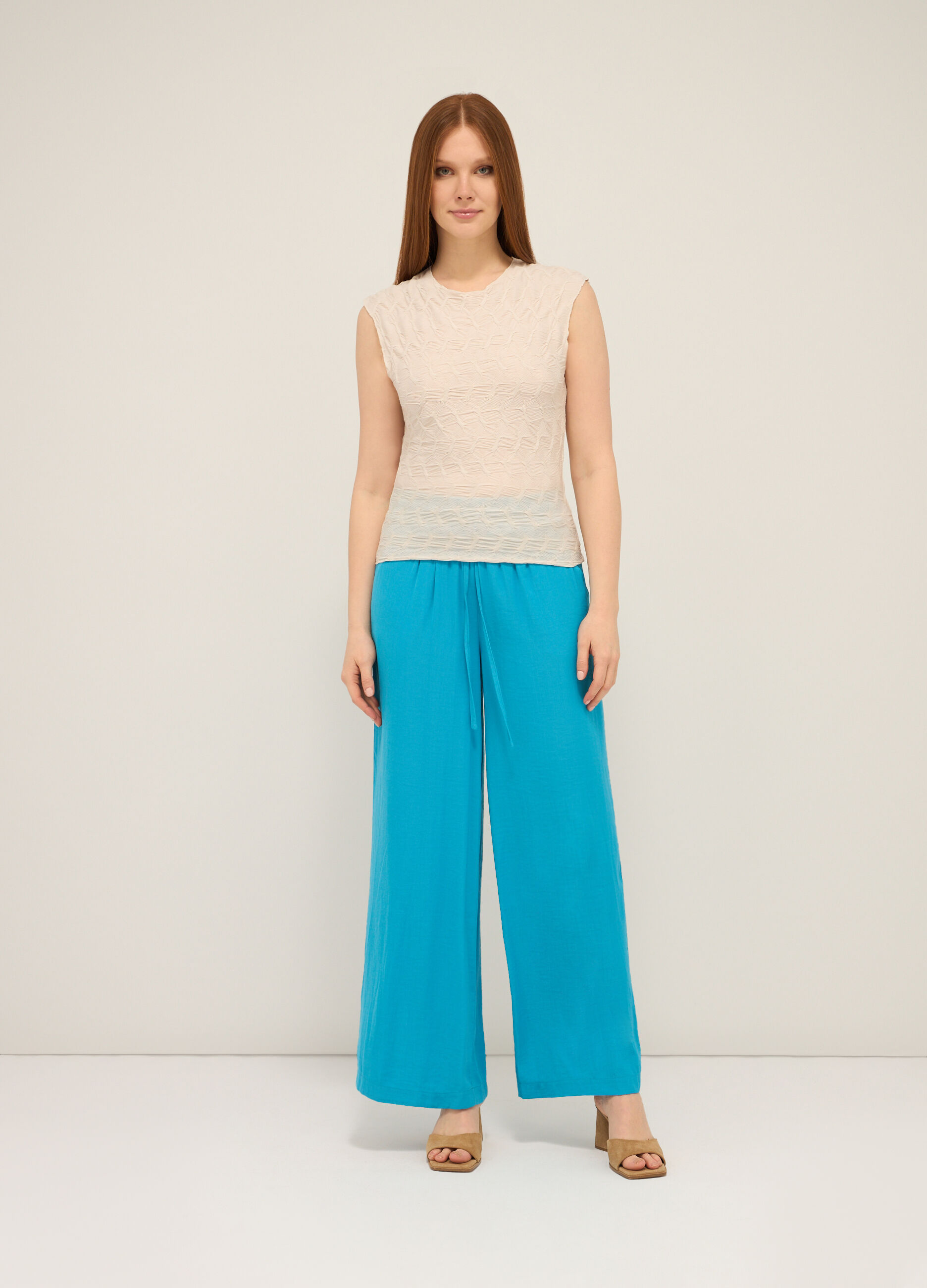 Pantaloni wide leg donna