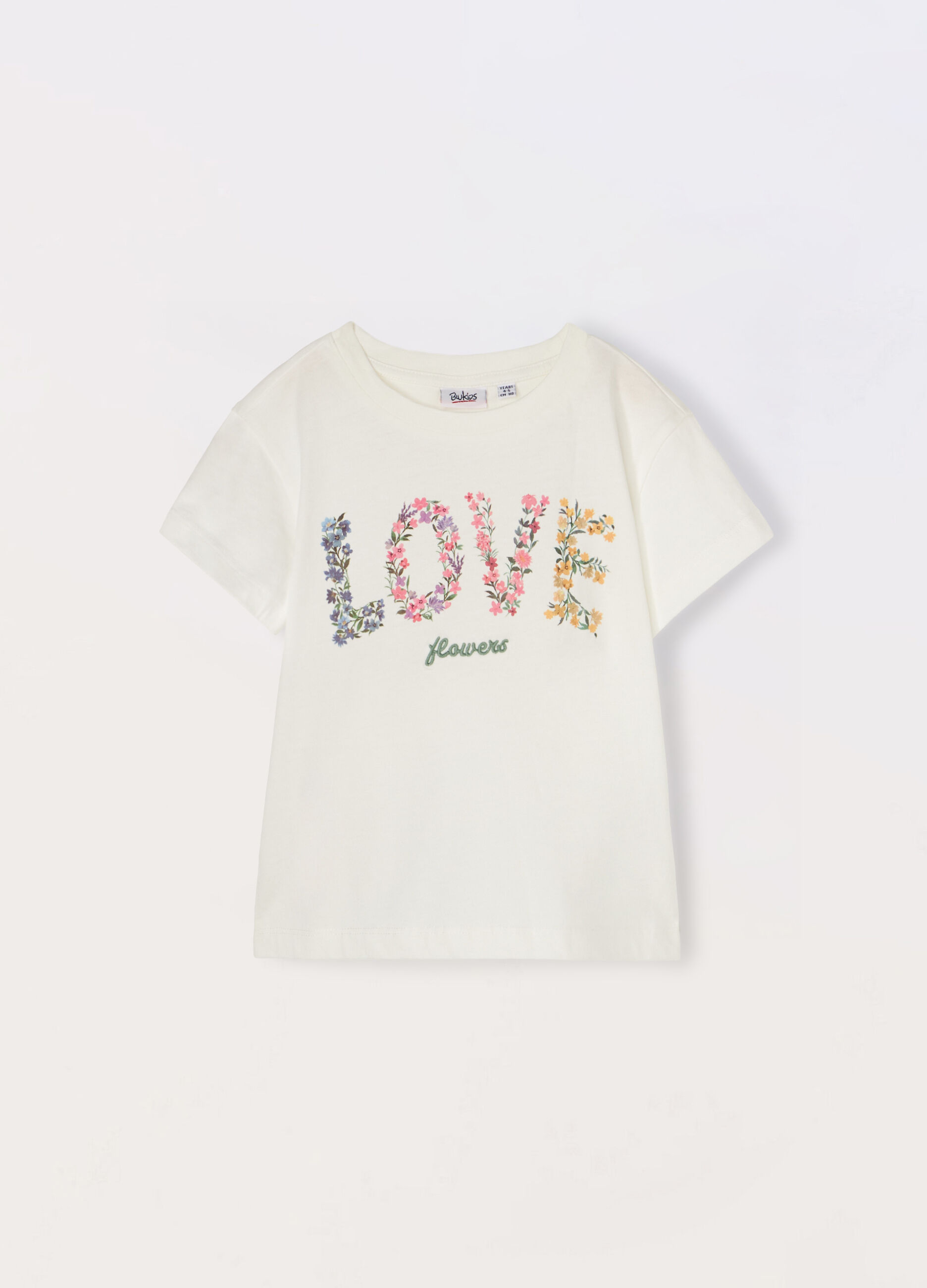 T-shirt in jersey di puro cotone bambina